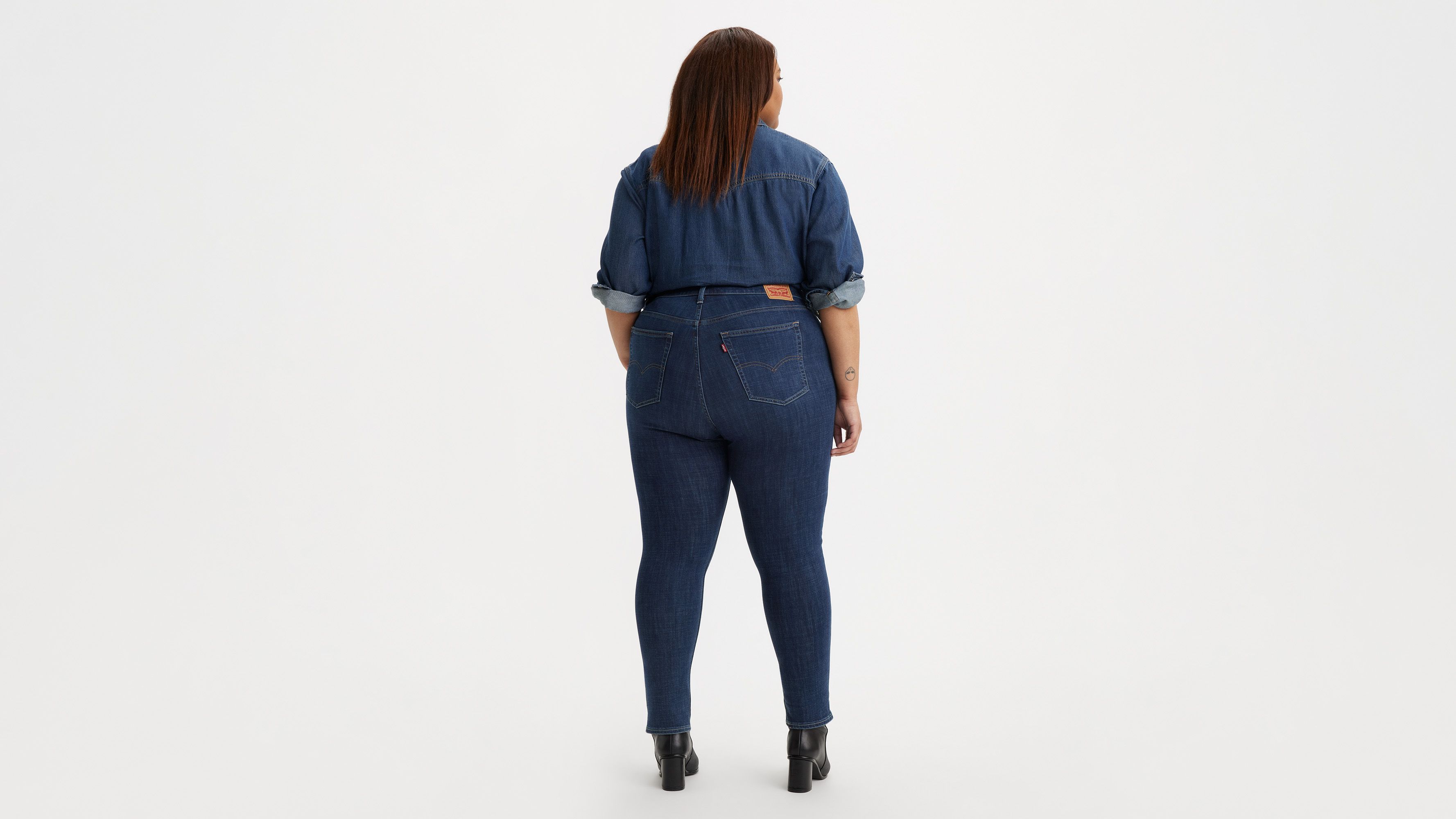 Levi's 721 High Rise Skinny Women's Jeans (plus Size) 24m In Blue Story
