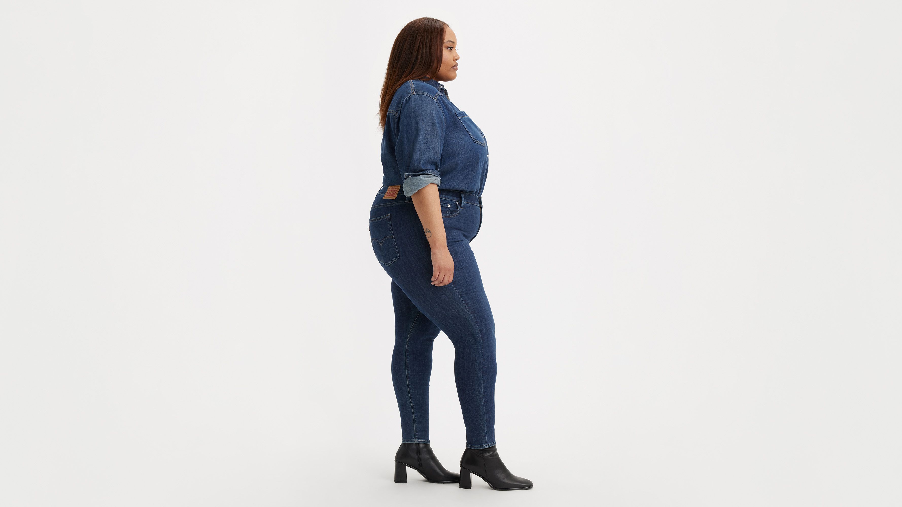 Levi's 721 High Rise Skinny Women's Jeans (plus Size) 24m In Blue Story