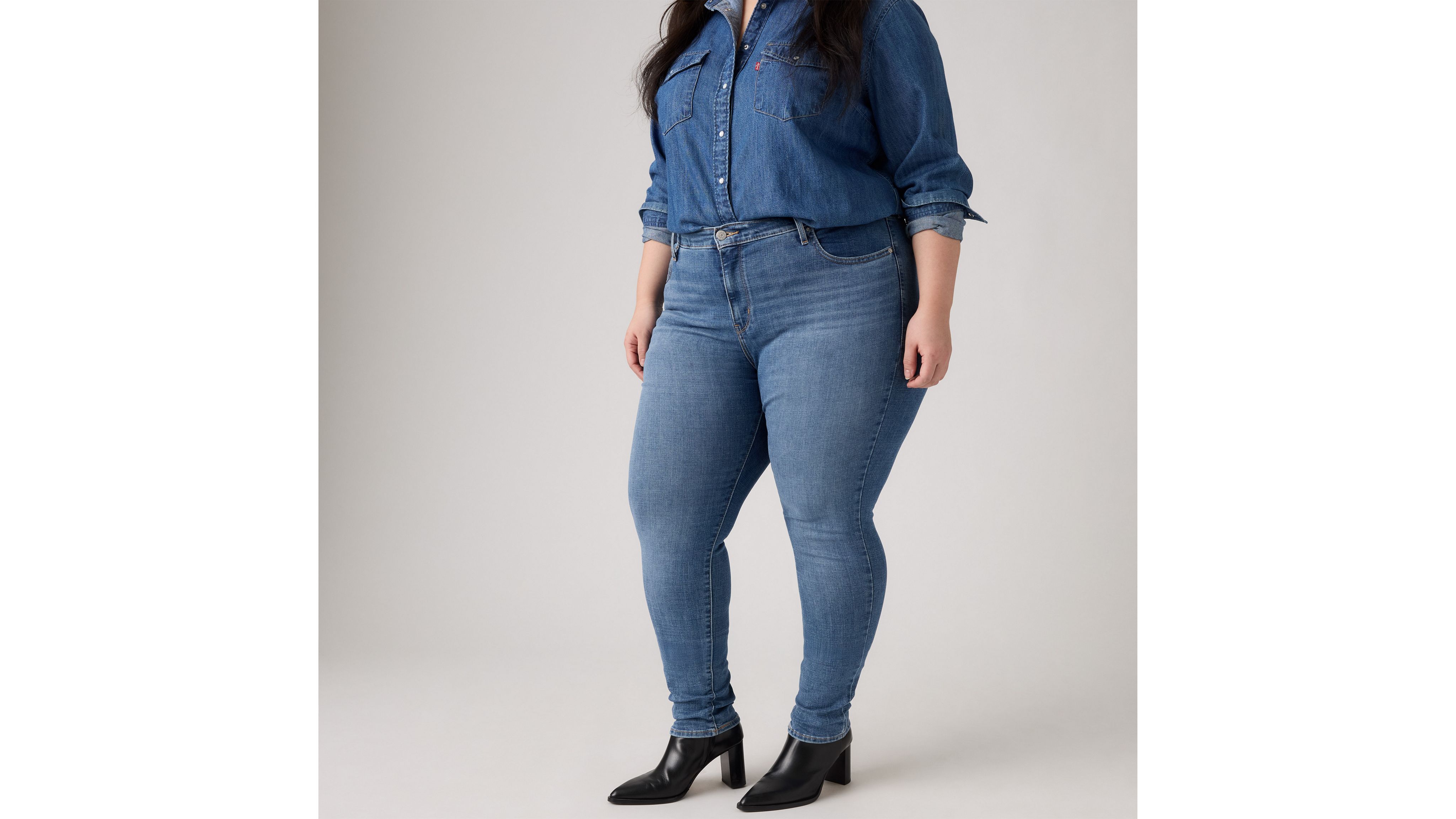 721 High Rise Skinny Jeans (plus Size) - Blue