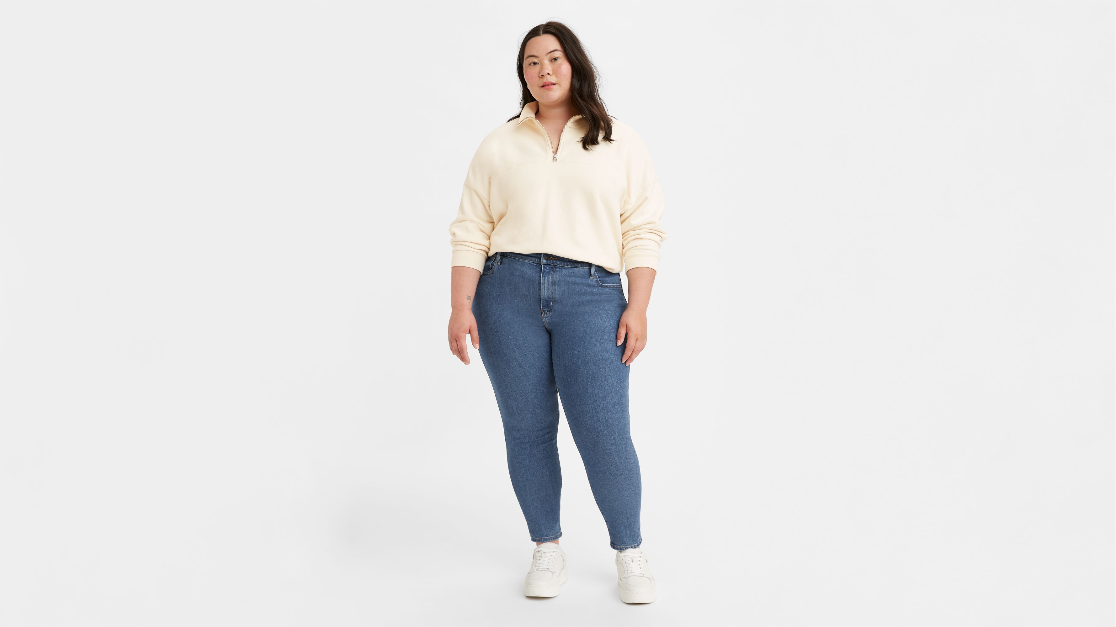 721™ Skinny Jeans Hoge Taille (grote Maat) - Blauw | Levi's® NL