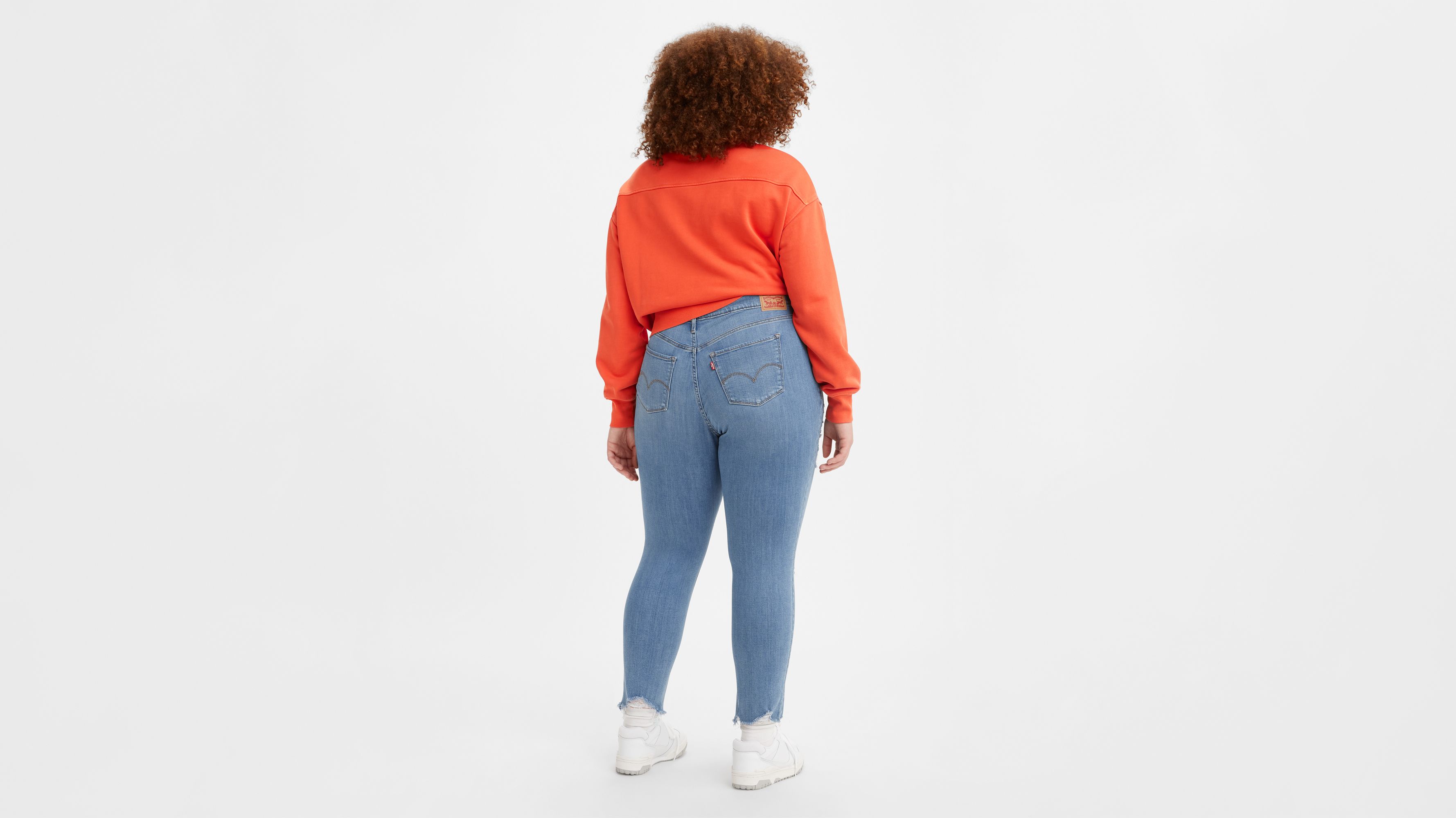 Levi's Trendy Plus Size 721 High-rise Skinny Jeans In Blue