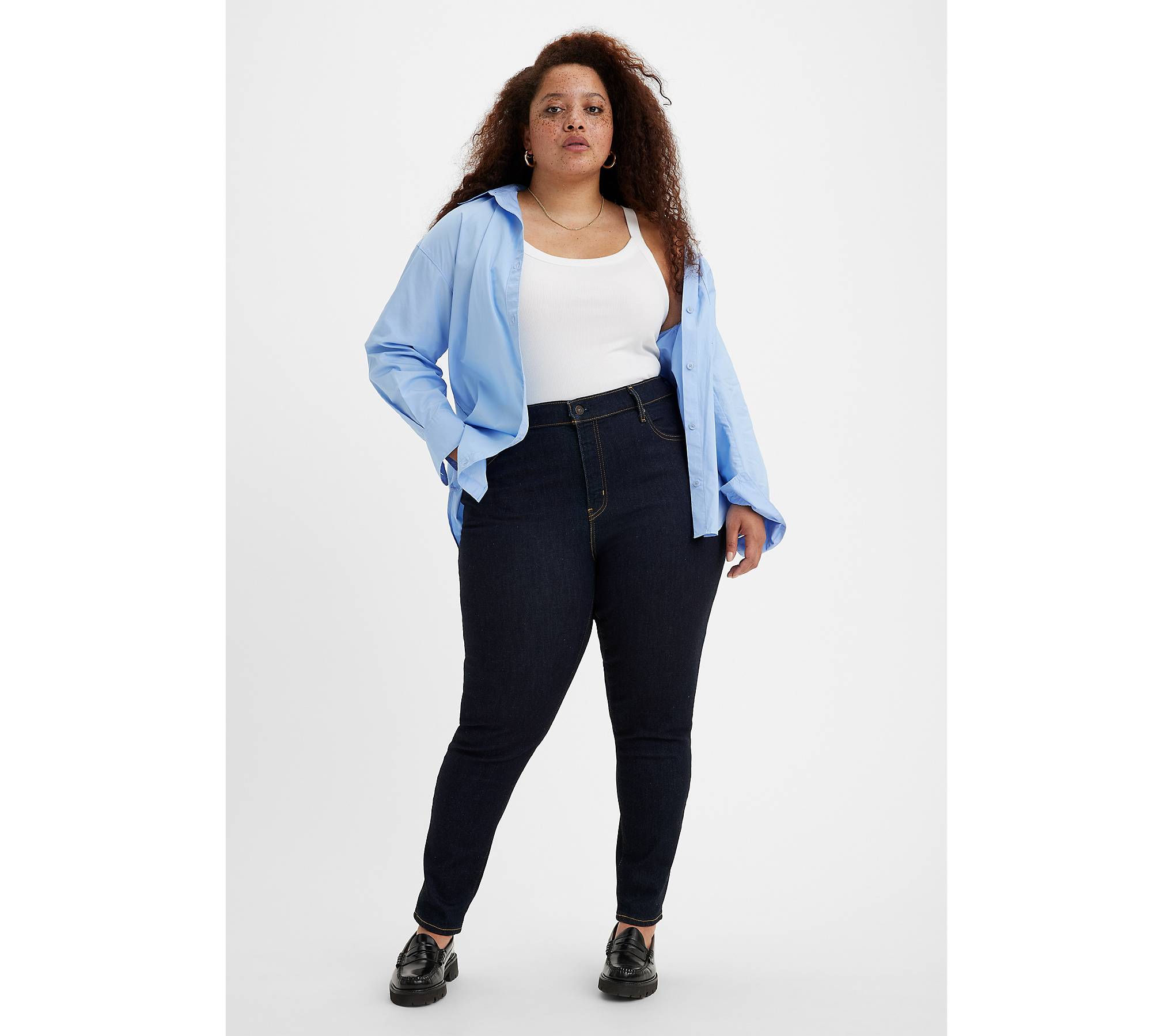 721 High Rise Skinny Jeans (plus Size) - Blue | Levi's® GB