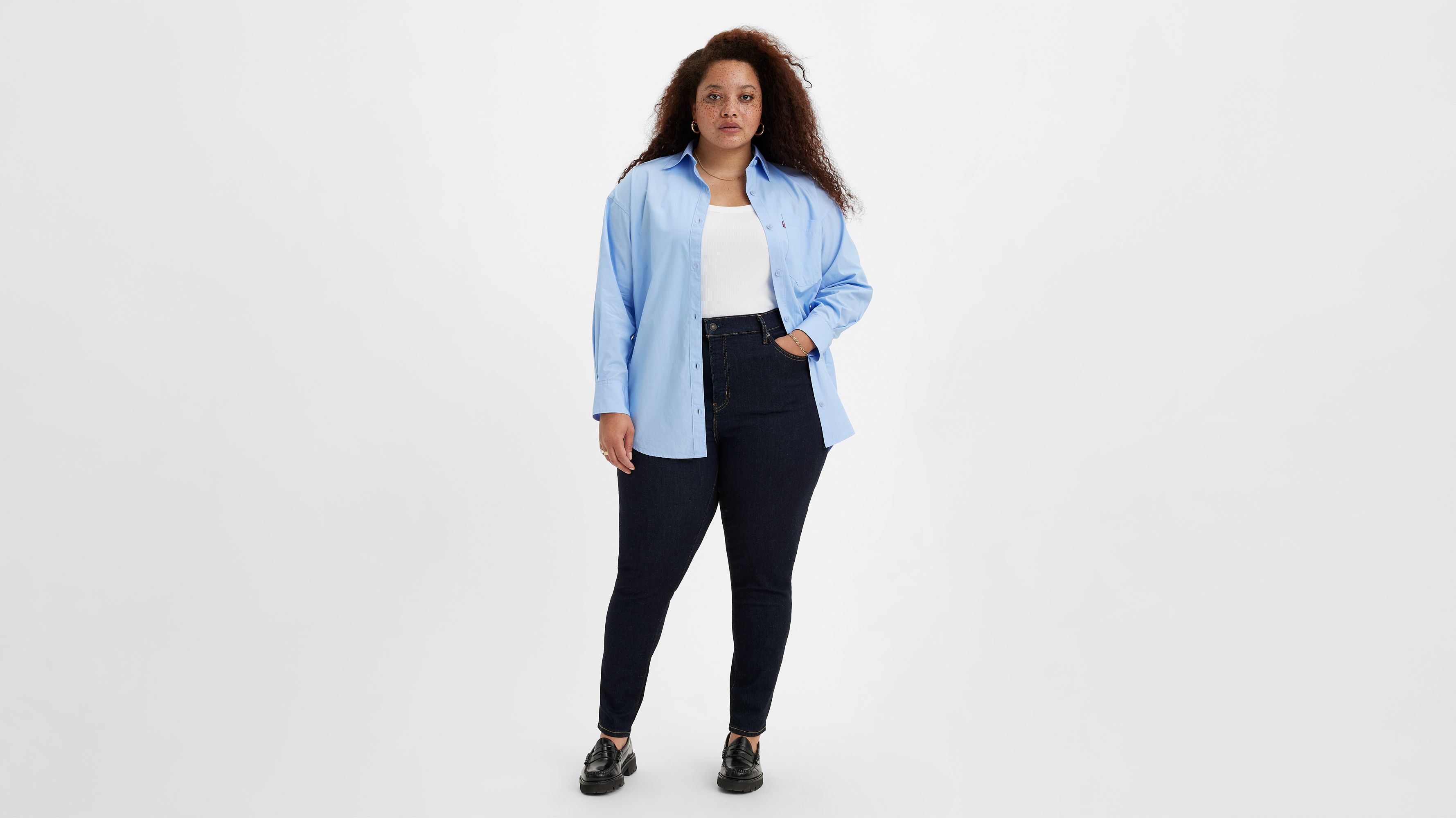 Jean ajustado de talle alto 721 (talla grande) 13