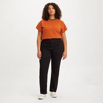 724™ High Rise Straight Jeans (Plus) 1