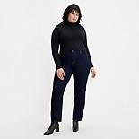 724 High Rise Slim Straight Fit Women's Jeans (Plus) 1