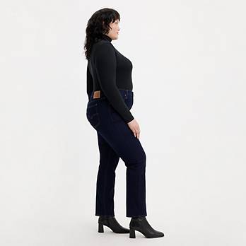 724 High Rise Slim Straight Fit Women's Jeans (plus) - Dark Wash | Levi ...