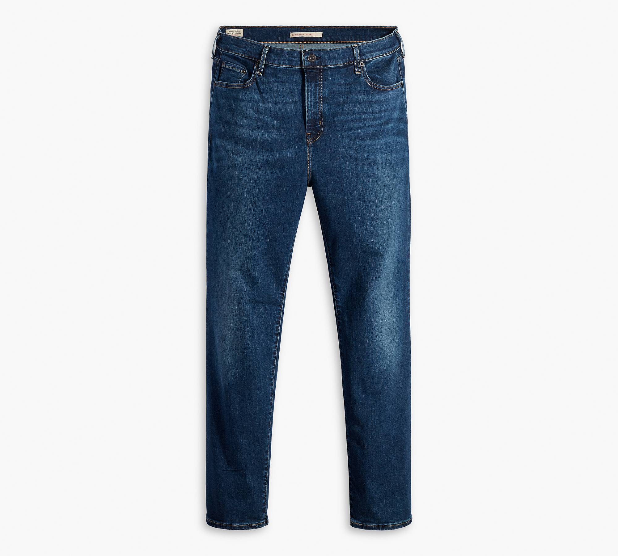 724™ High Rise Straight Jeans (plus Size) - Blue | Levi's® BE