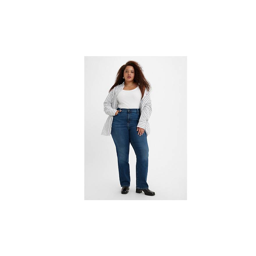 724™ Rechte Jeans met Hoge Taille (Plus Size) 1