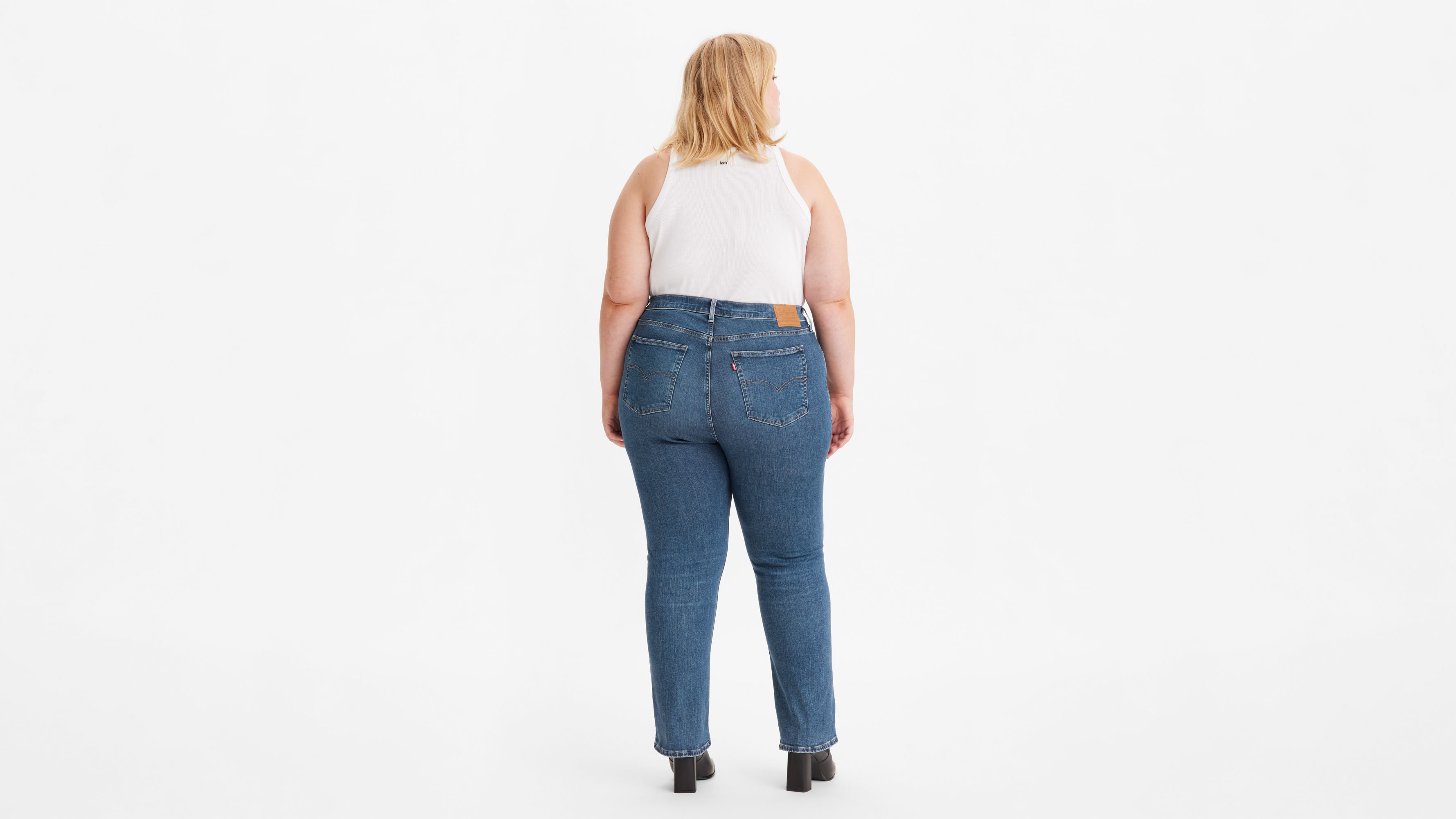 724™ High Rise Straight Jeans (plus Size) - Blue