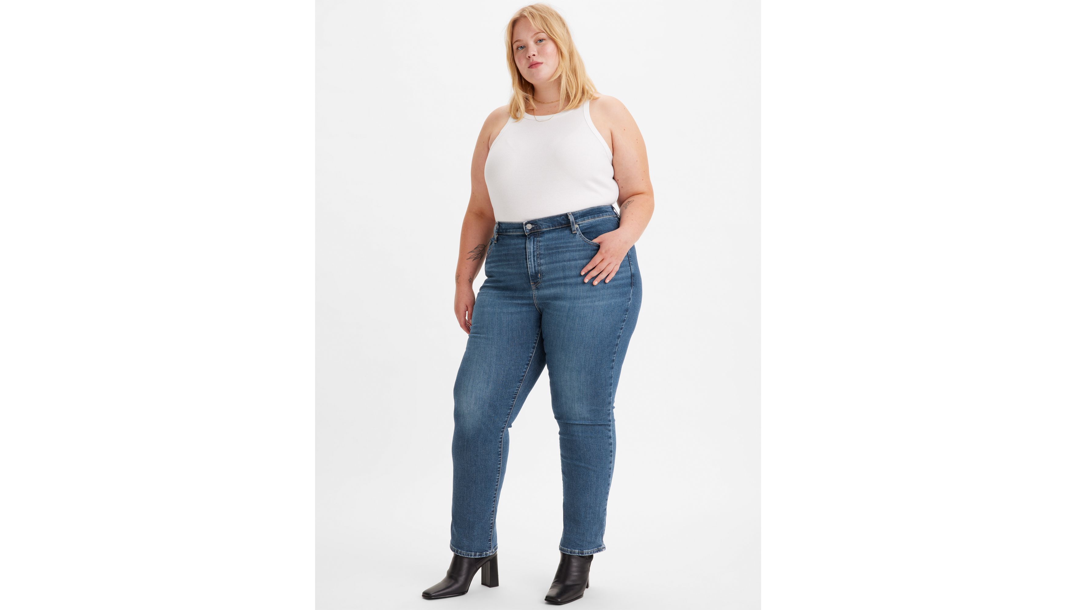 724 High Rise Straight Jeans plus Size Blue Levi s GB