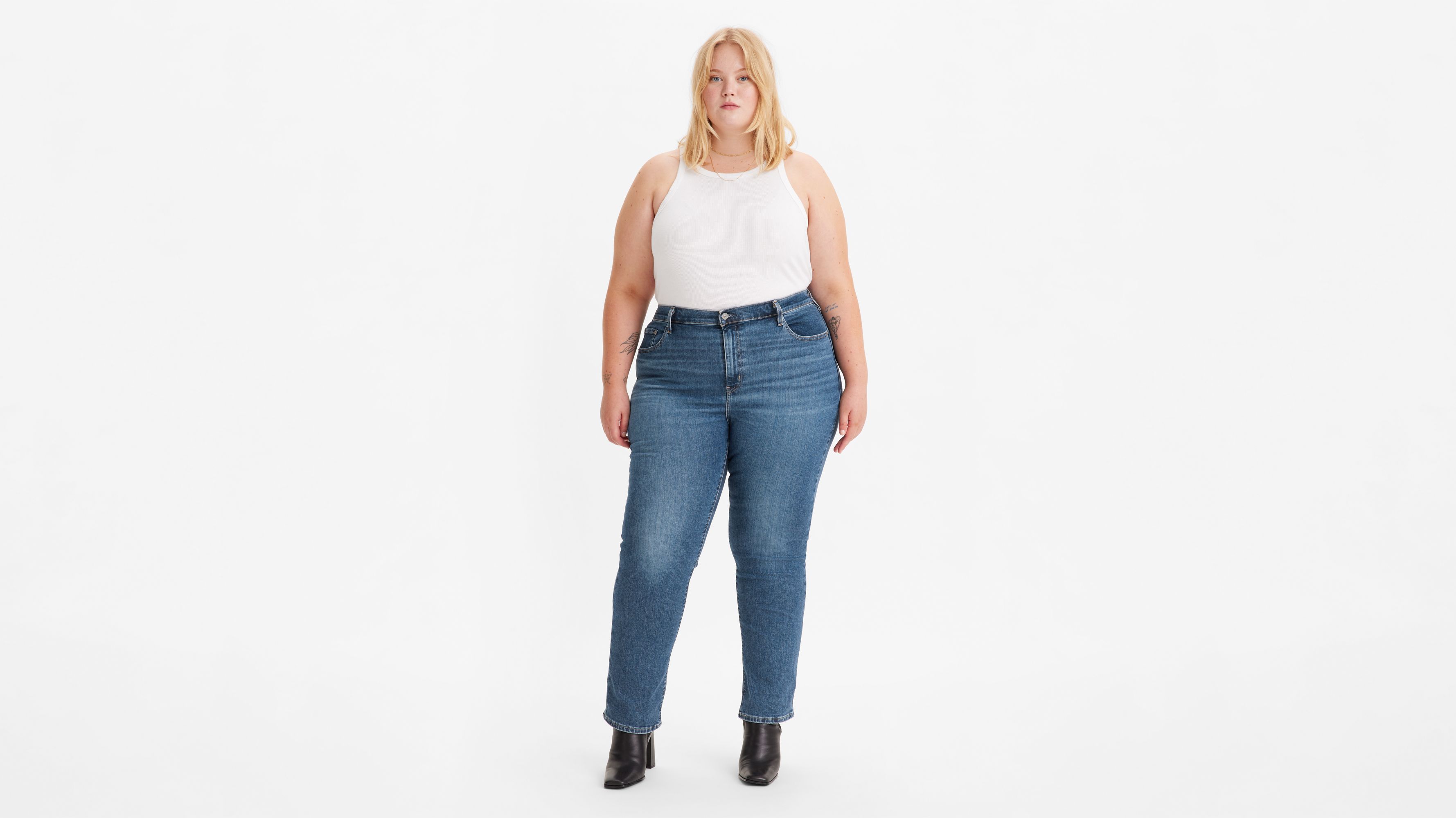 724 High Rise Straight Jeans plus Size Blue Levi s GB