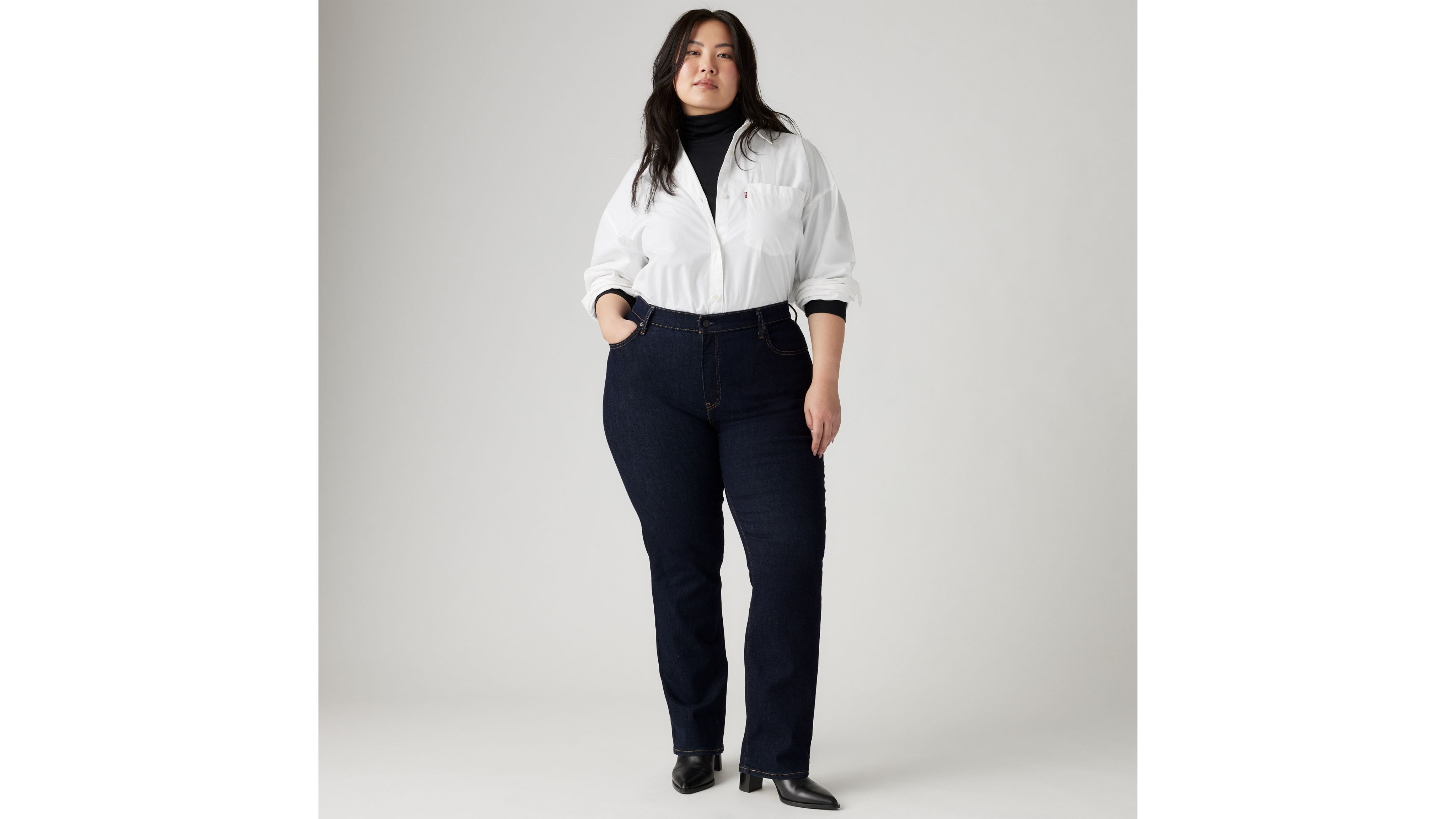 724™ High Rise Straight Jeans (Plus Size) 1