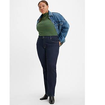 724™ High Rise Straight Jeans (Plus Size) 1