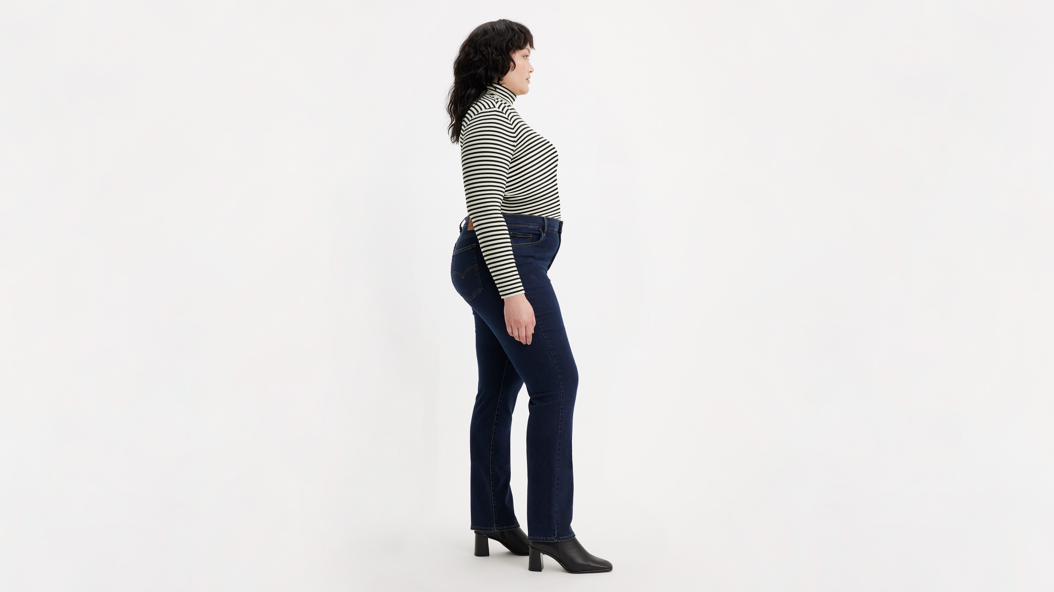 724™ rechte jeans met hoge taille 4