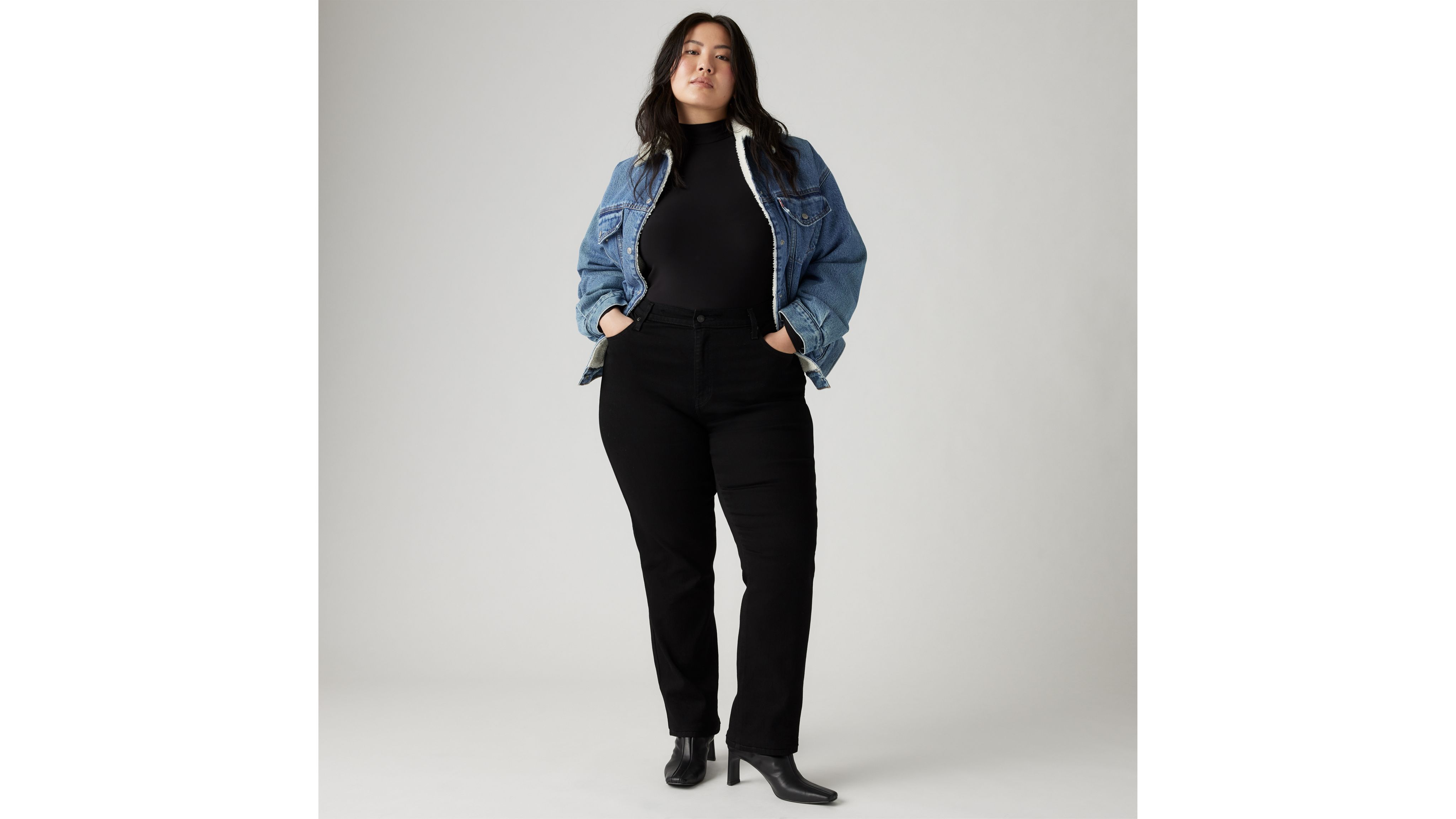 724™ High Rise Slim Straight Jeans (Plus Size) 13