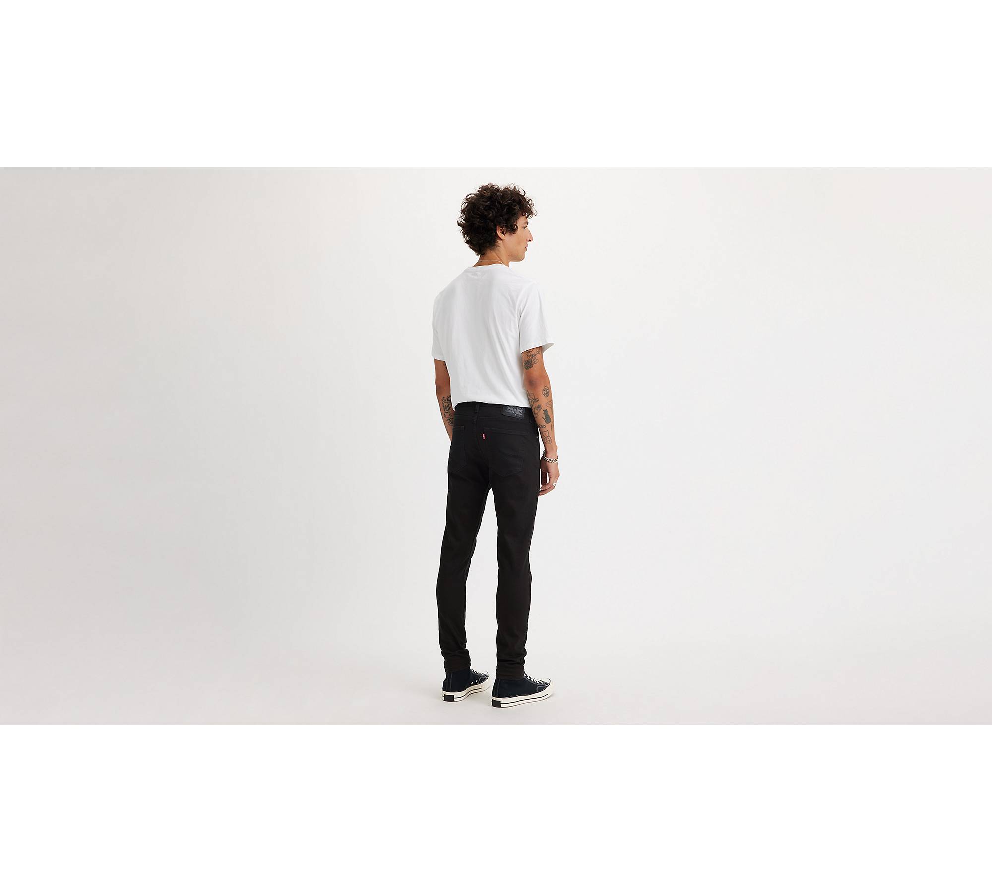 Skinny Taper Fit Men's Jeans - Black