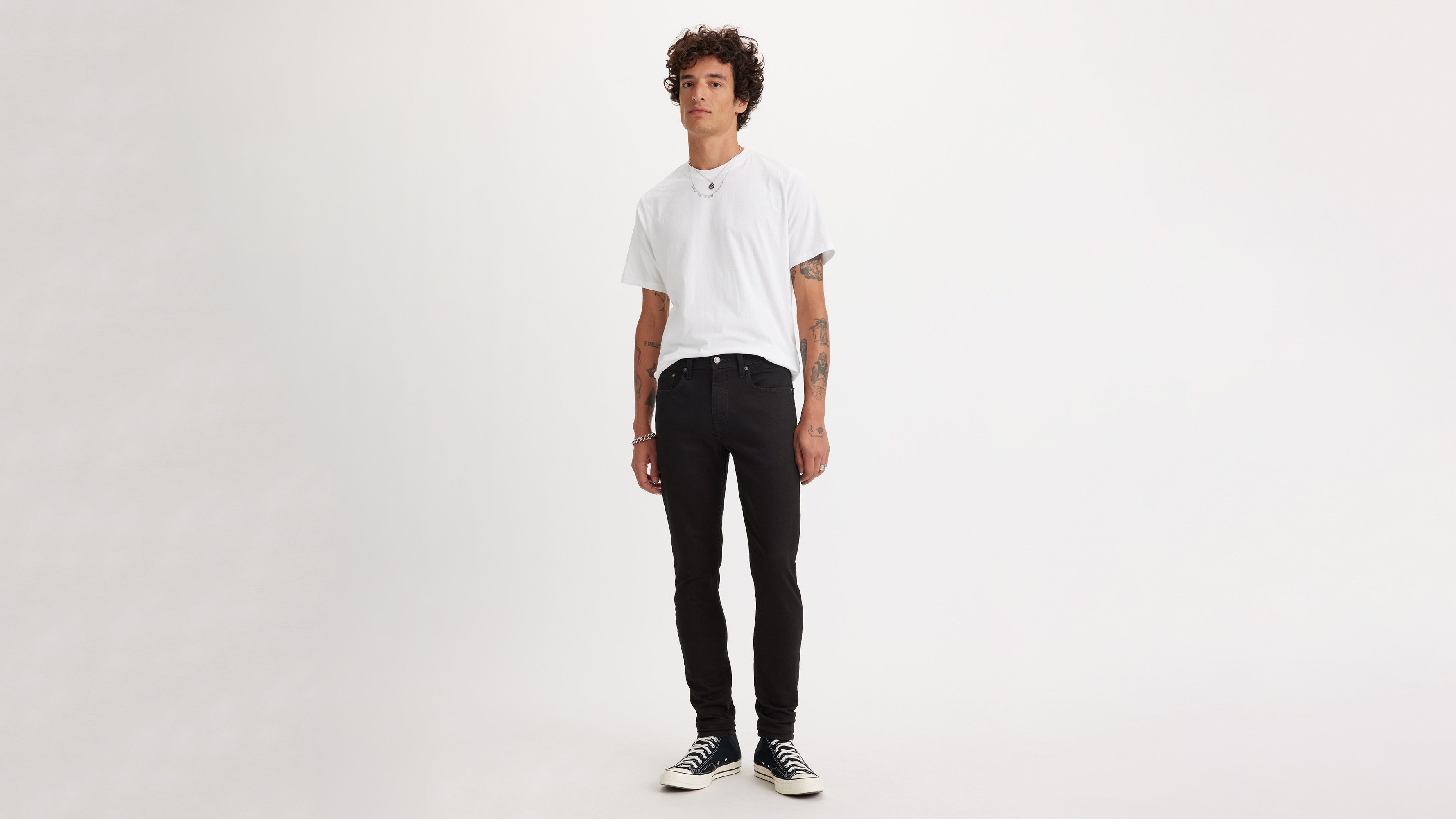 Skinny Taper Fit Men's Jeans - Black | Levi's® US