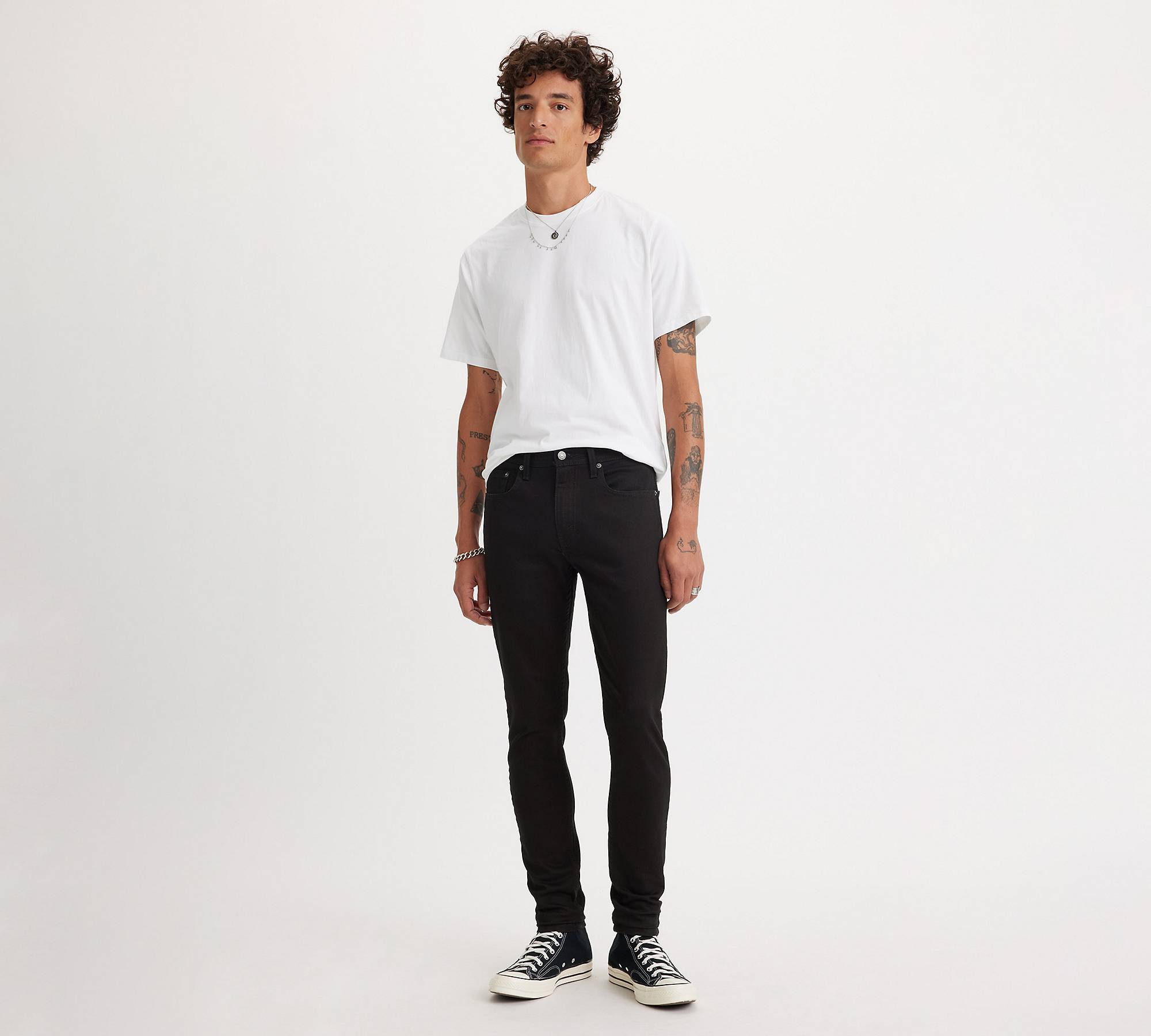 Skinny Taper Fit Men's Jeans - Black | Levi's® US