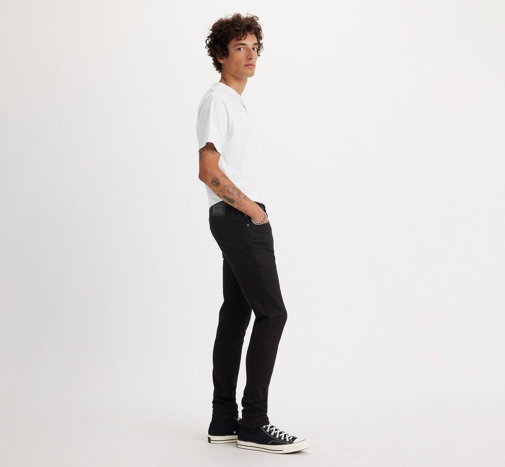Skinny Taper Fit Men's Jeans - Black | Levi's® US