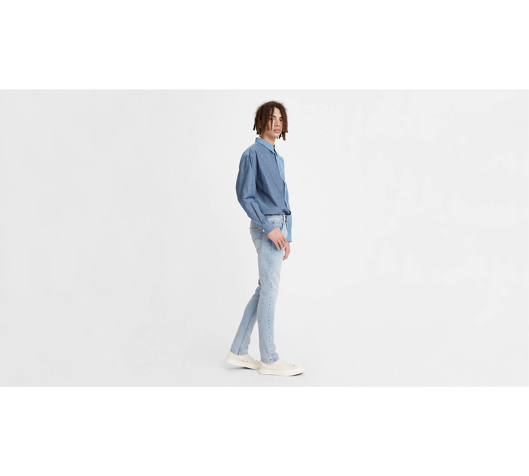 Zara - Slim Cropped Jeans - Light Blue - Men