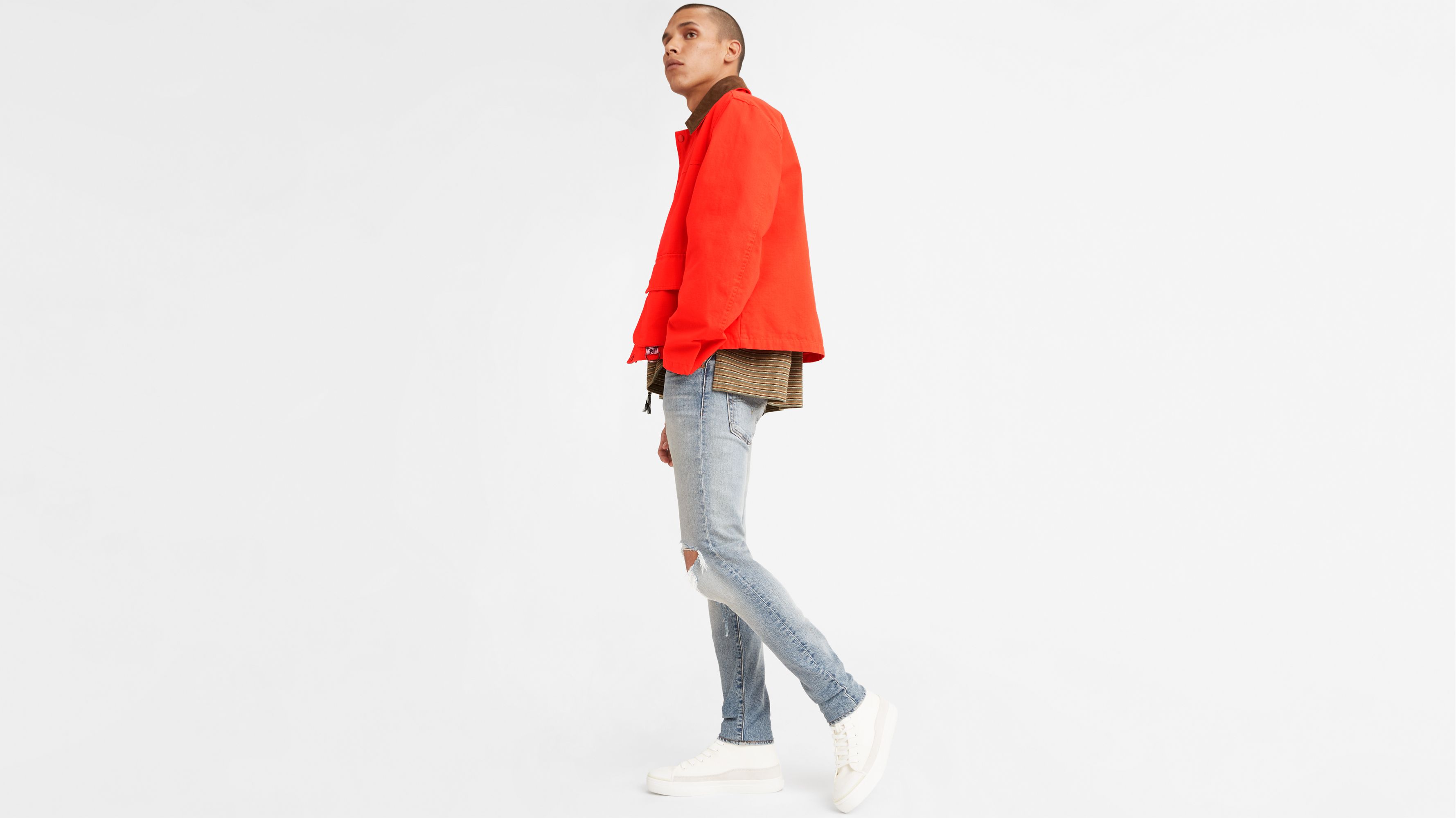 black ripped jeans men