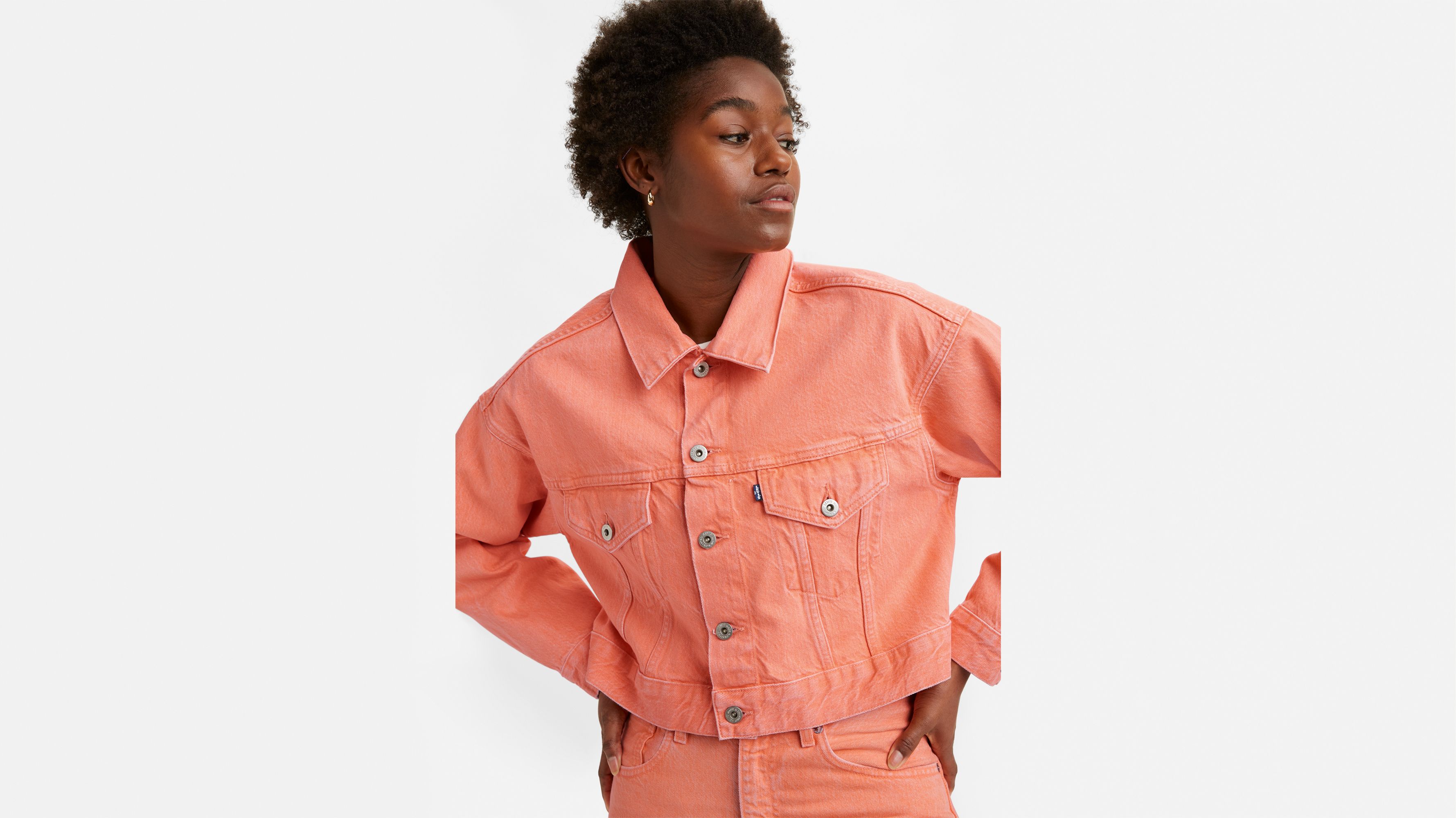 Cropped Trucker Jacket - Orange | Levi's® US