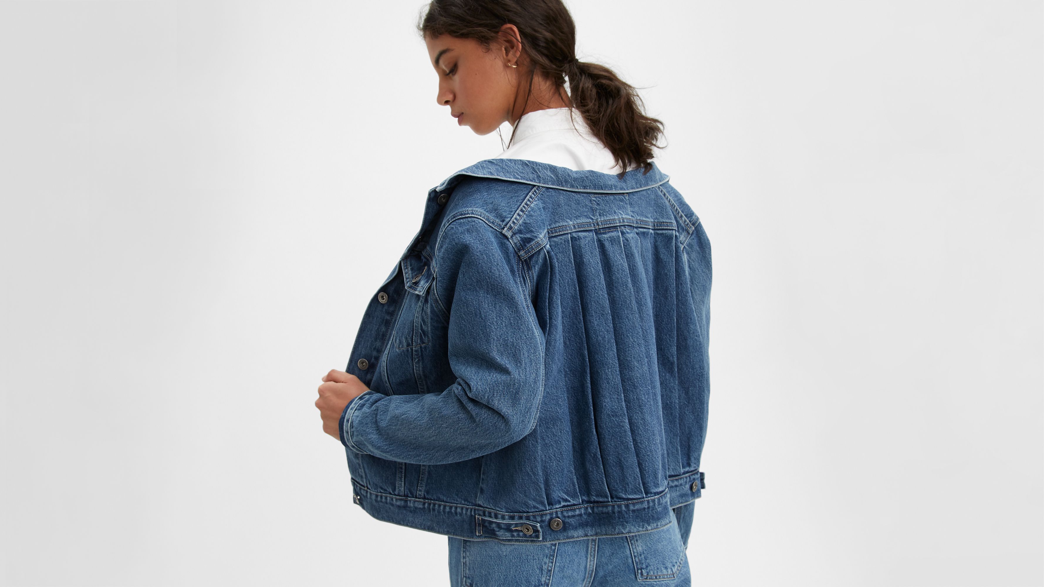 Off the Shoulder Trucker Jacket 3