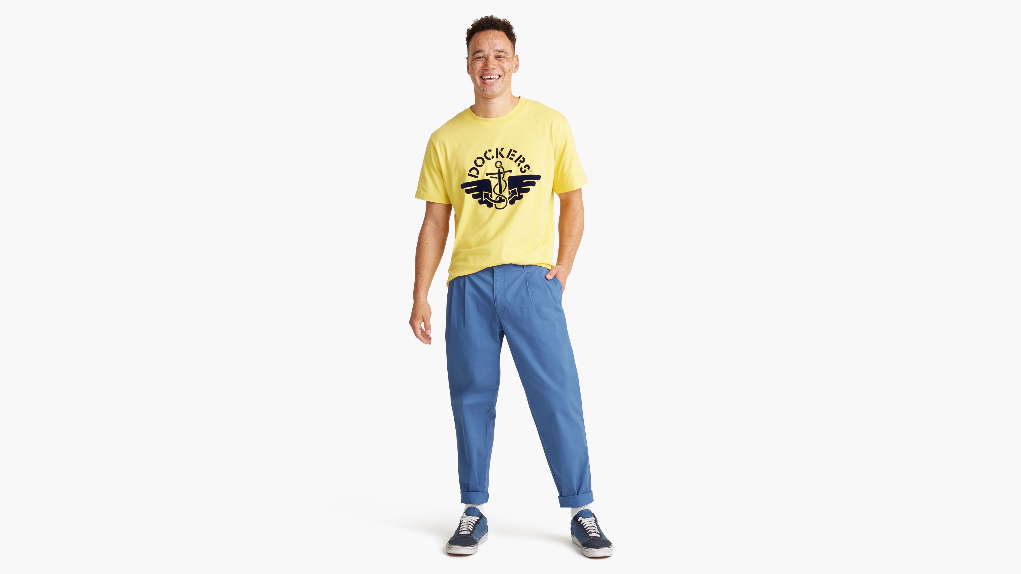dockers pleated jeans