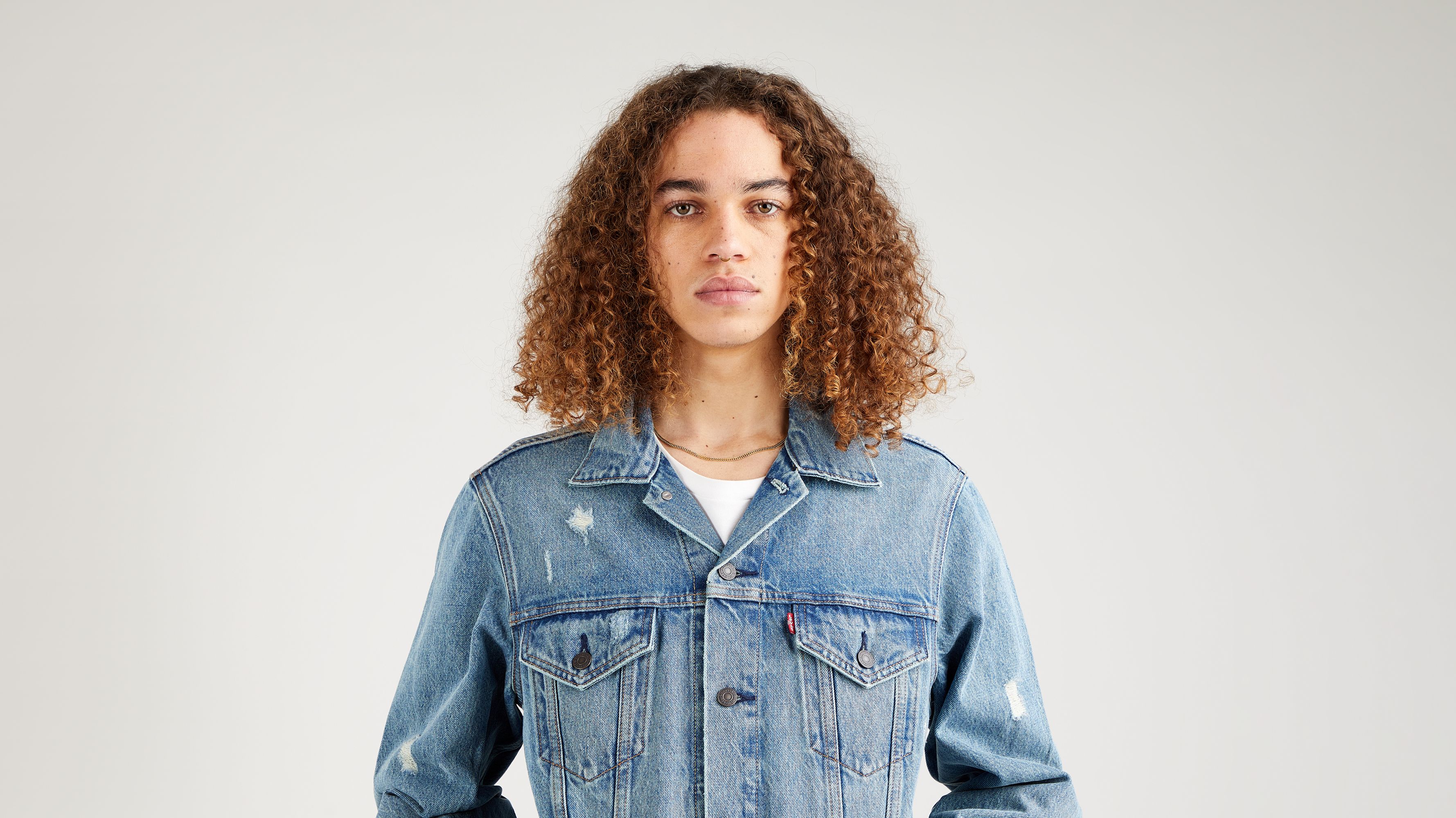 levi's loose sleeve trucker jacket