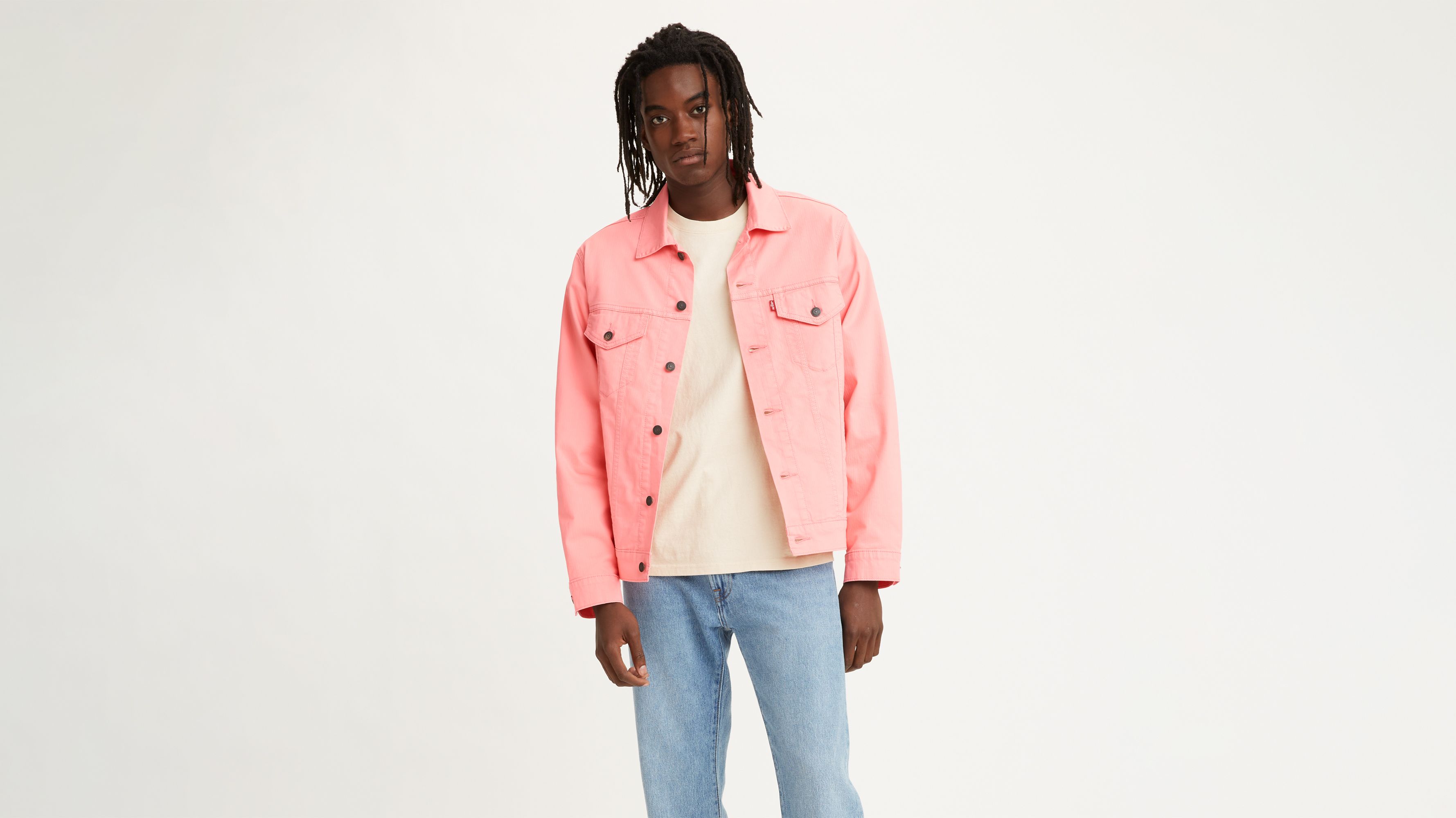 Pink levis shop jacket