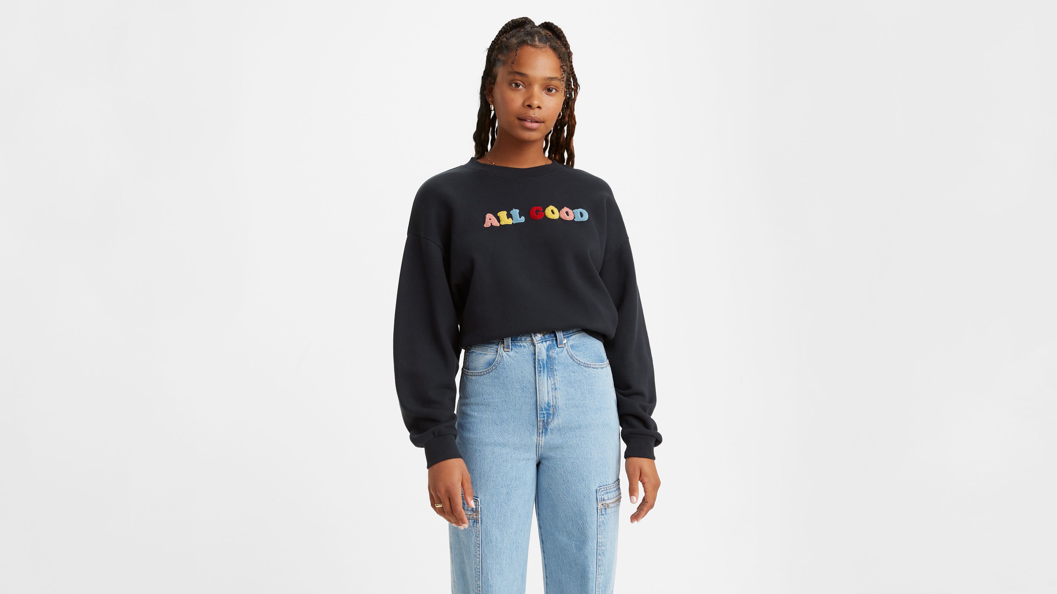 levi's diana crewneck sweatshirt