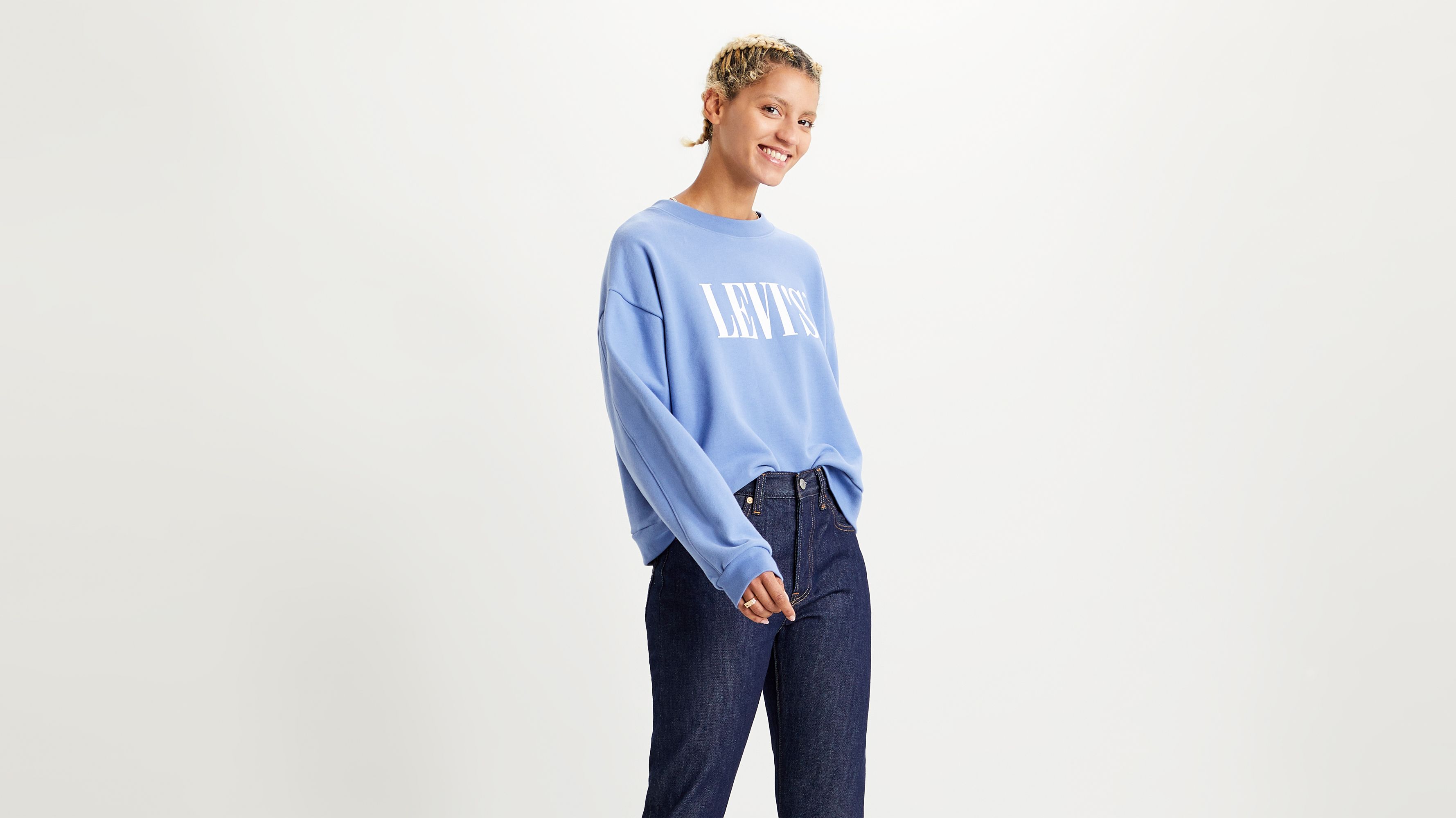 Diana Crewneck Sweatshirt Blue Levi s US