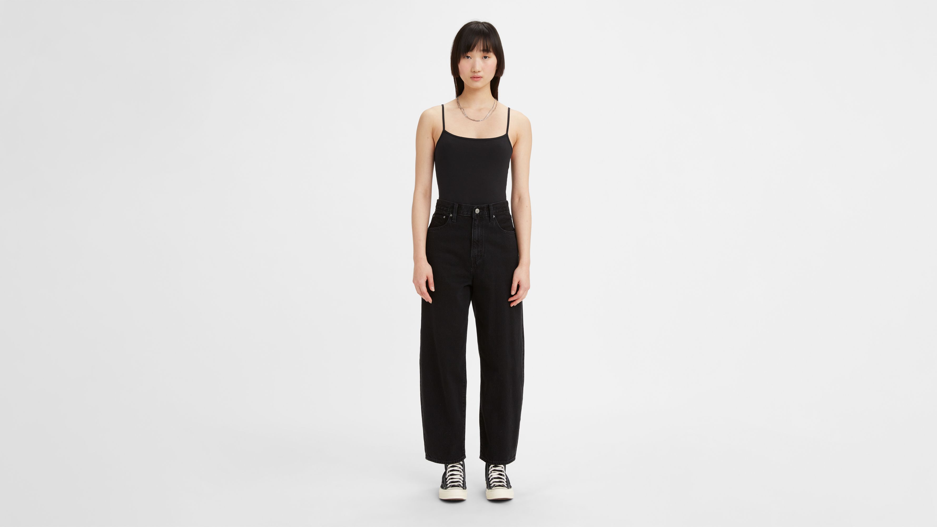 Levi's balloon sale jeans black