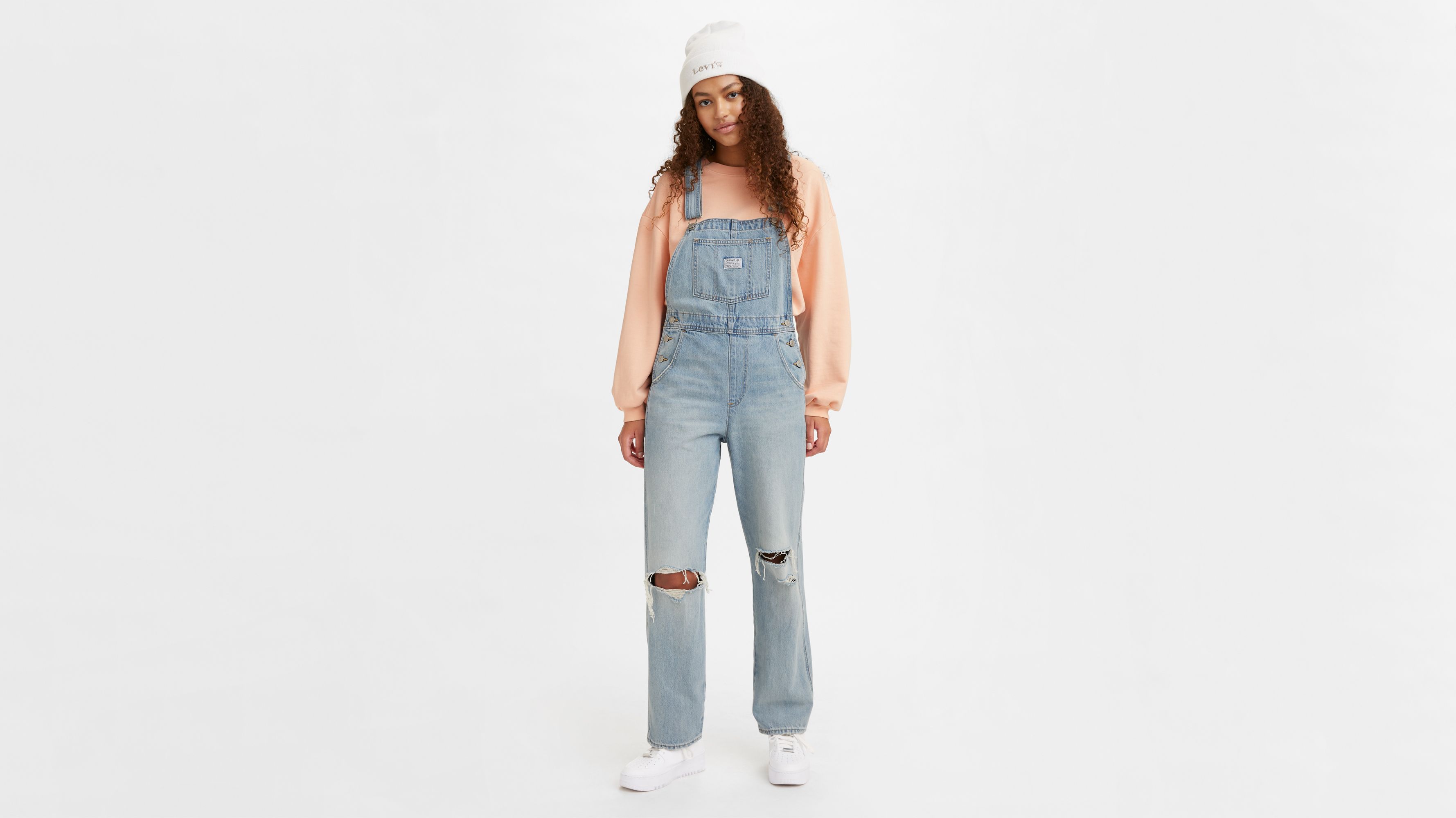 levi's mom denim overalls