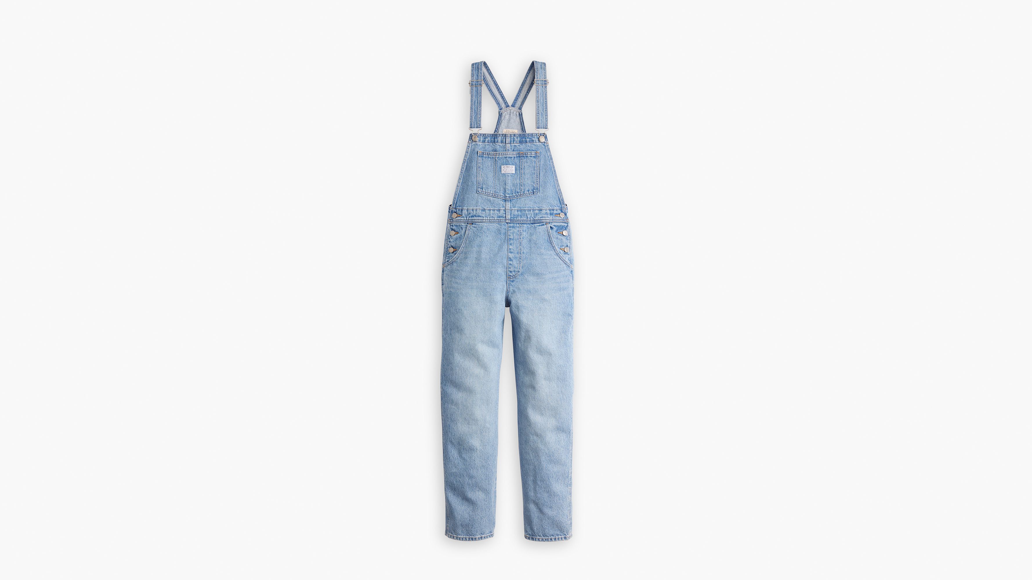 Vintage Denim Overalls - Blue