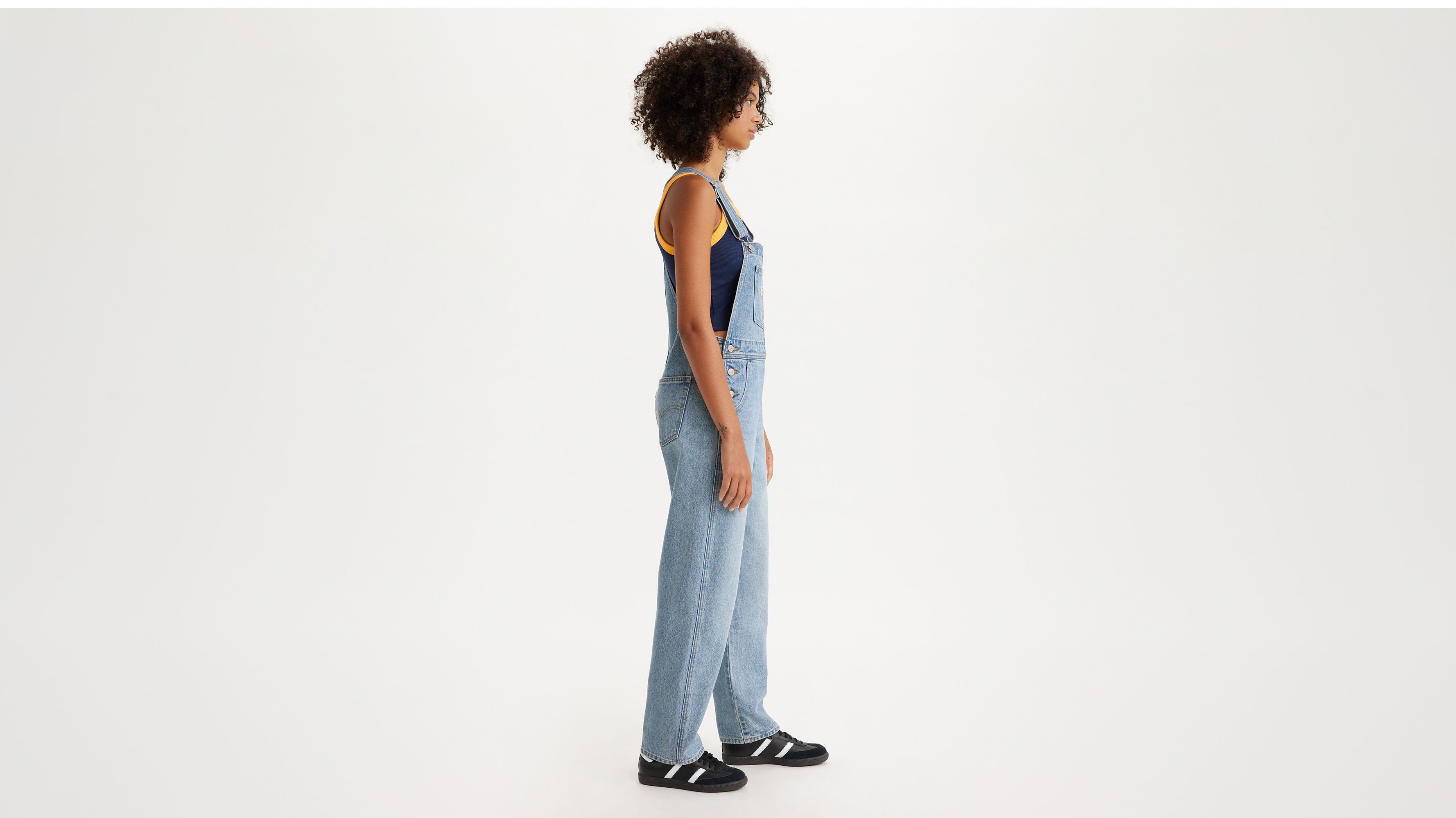 Levis denim best sale overalls womens