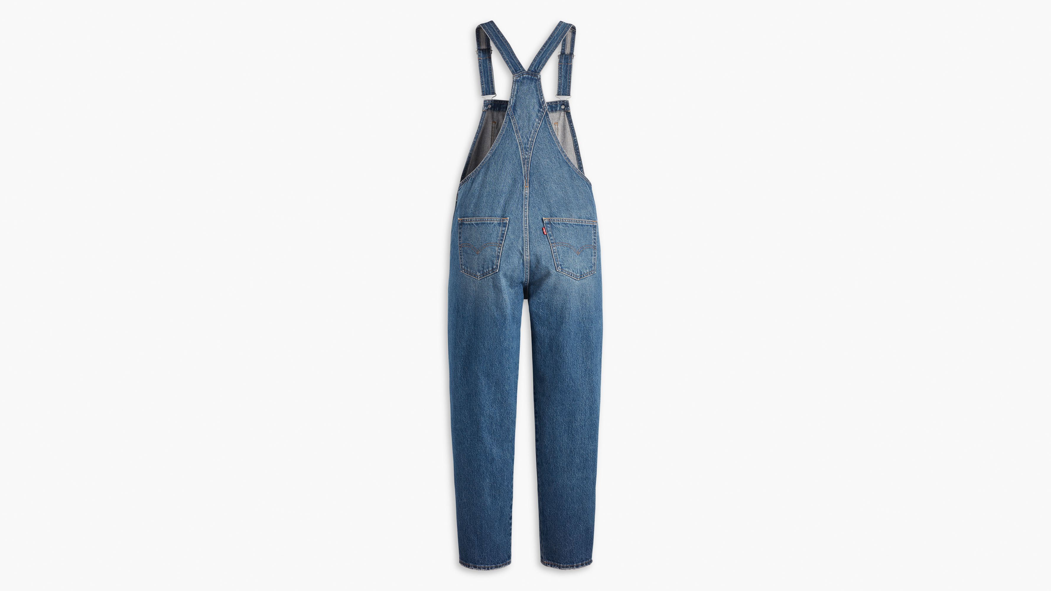 Salopette vintage en denim - lavé moyen