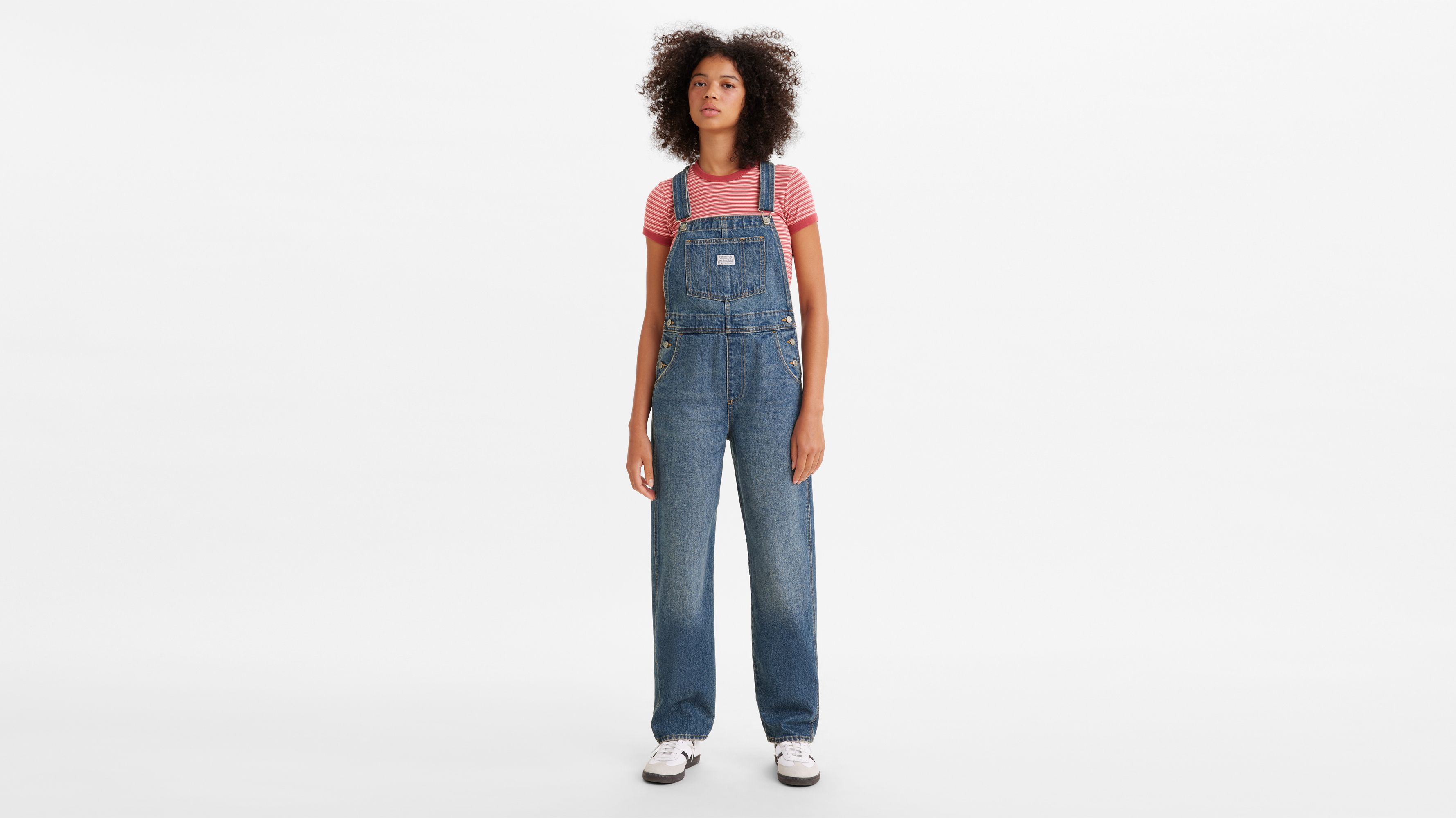 Vintage Denim Overalls - Blue