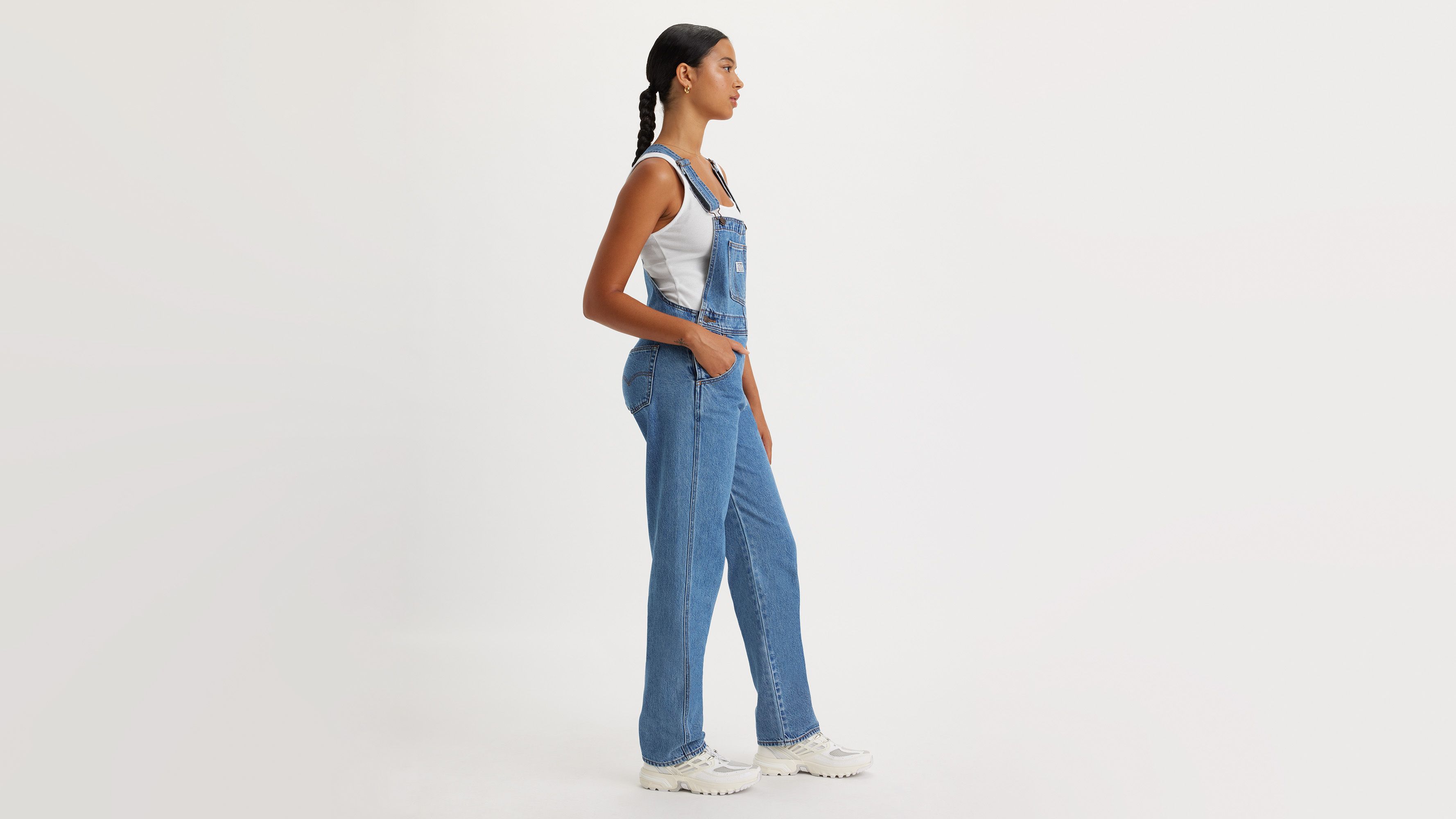 Vintage Women's Overalls - Light Wash