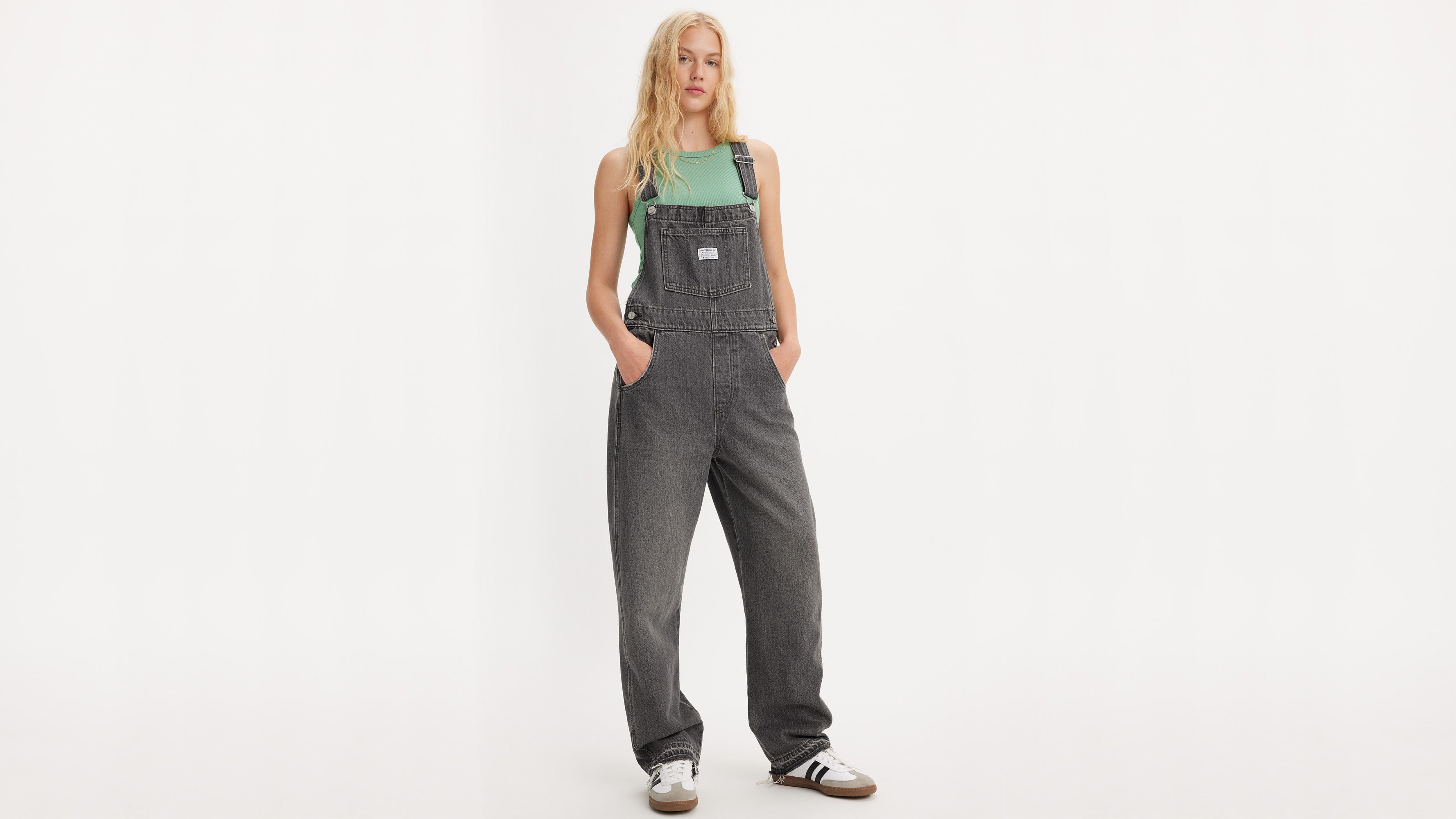 Black overalls levis on sale