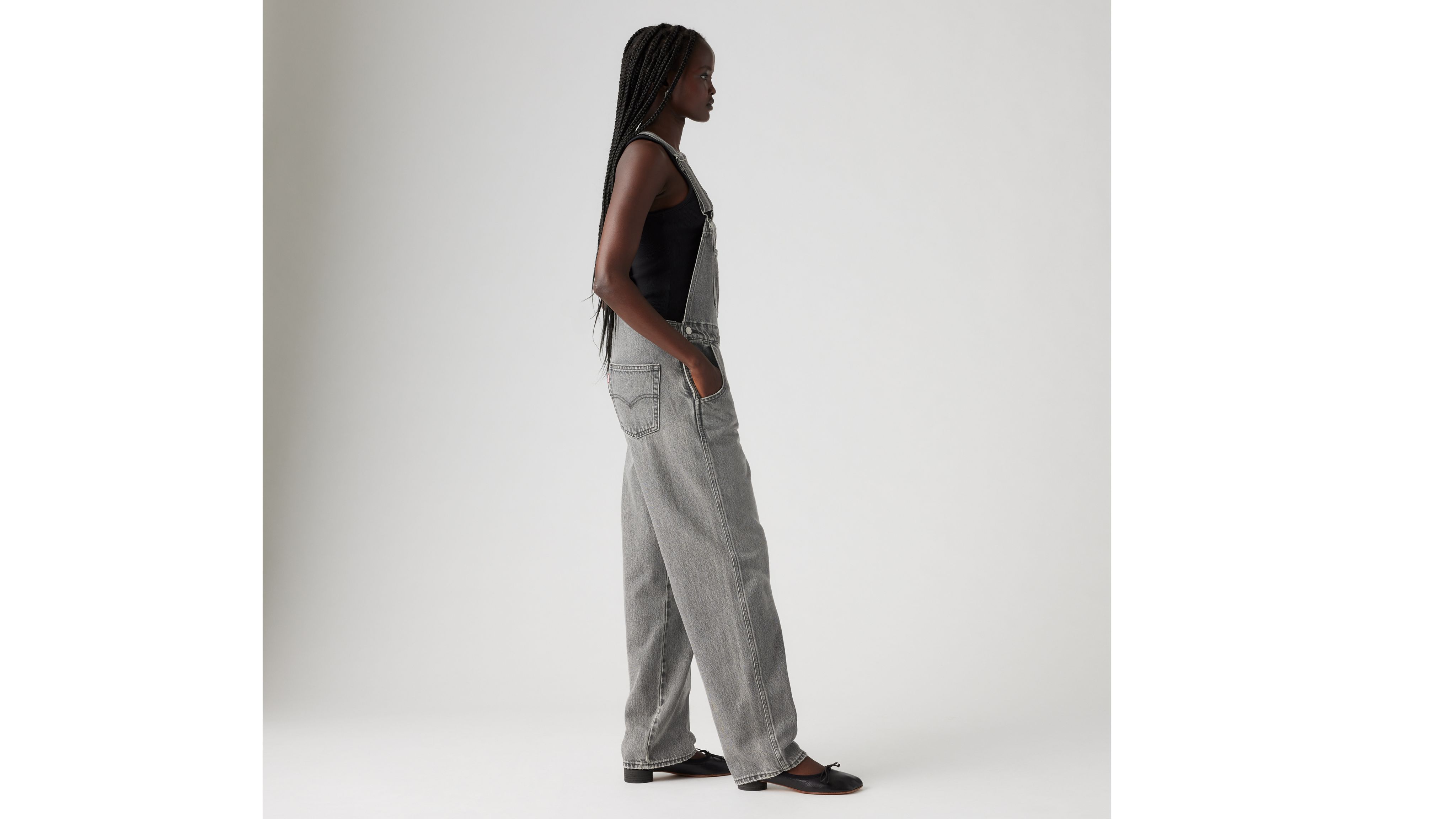 RIVETER DENIM JUMPSUIT MATCHA TEA | DEAR JOHN DENIM