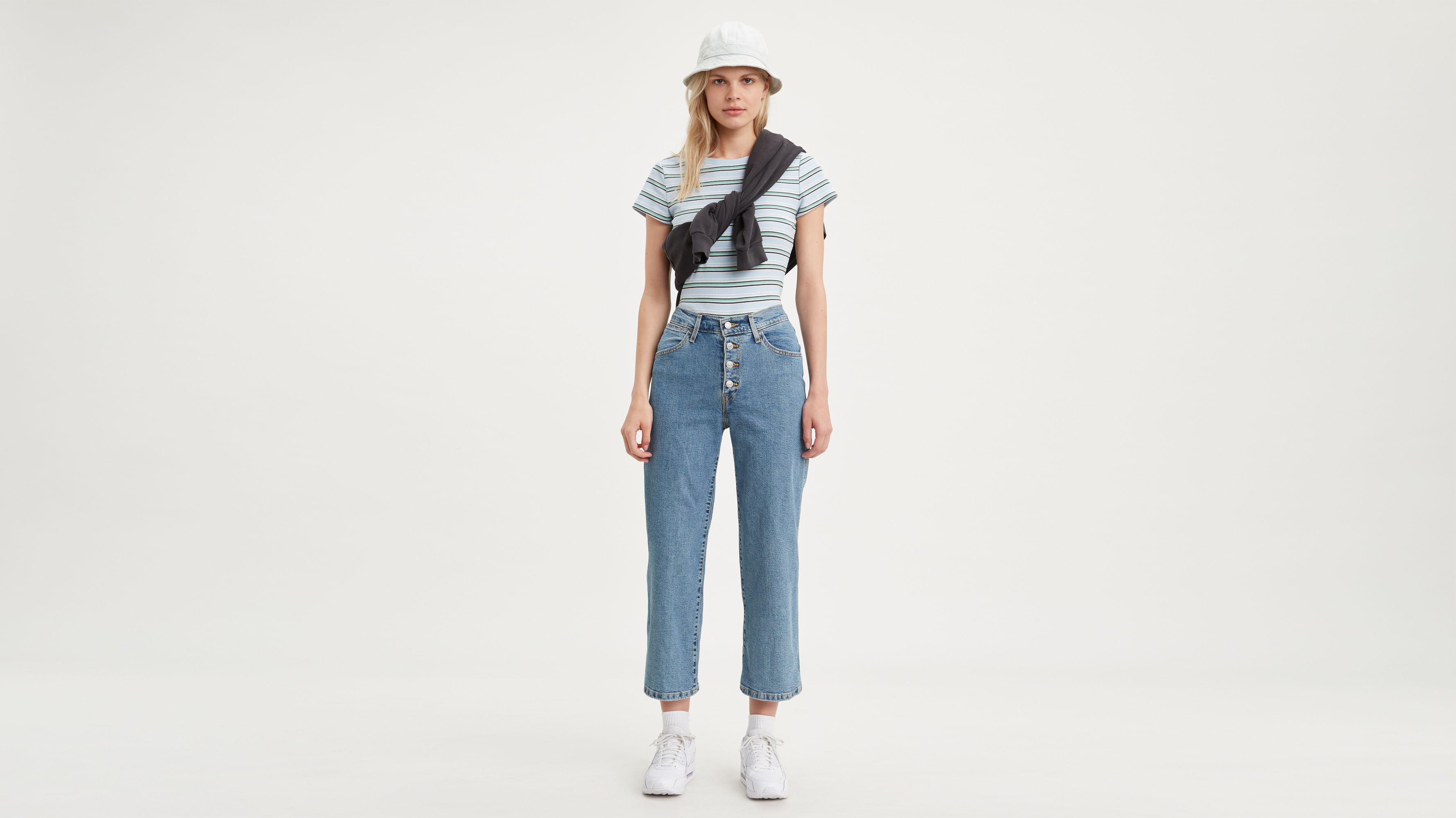 levi's high rise wide leg jeans