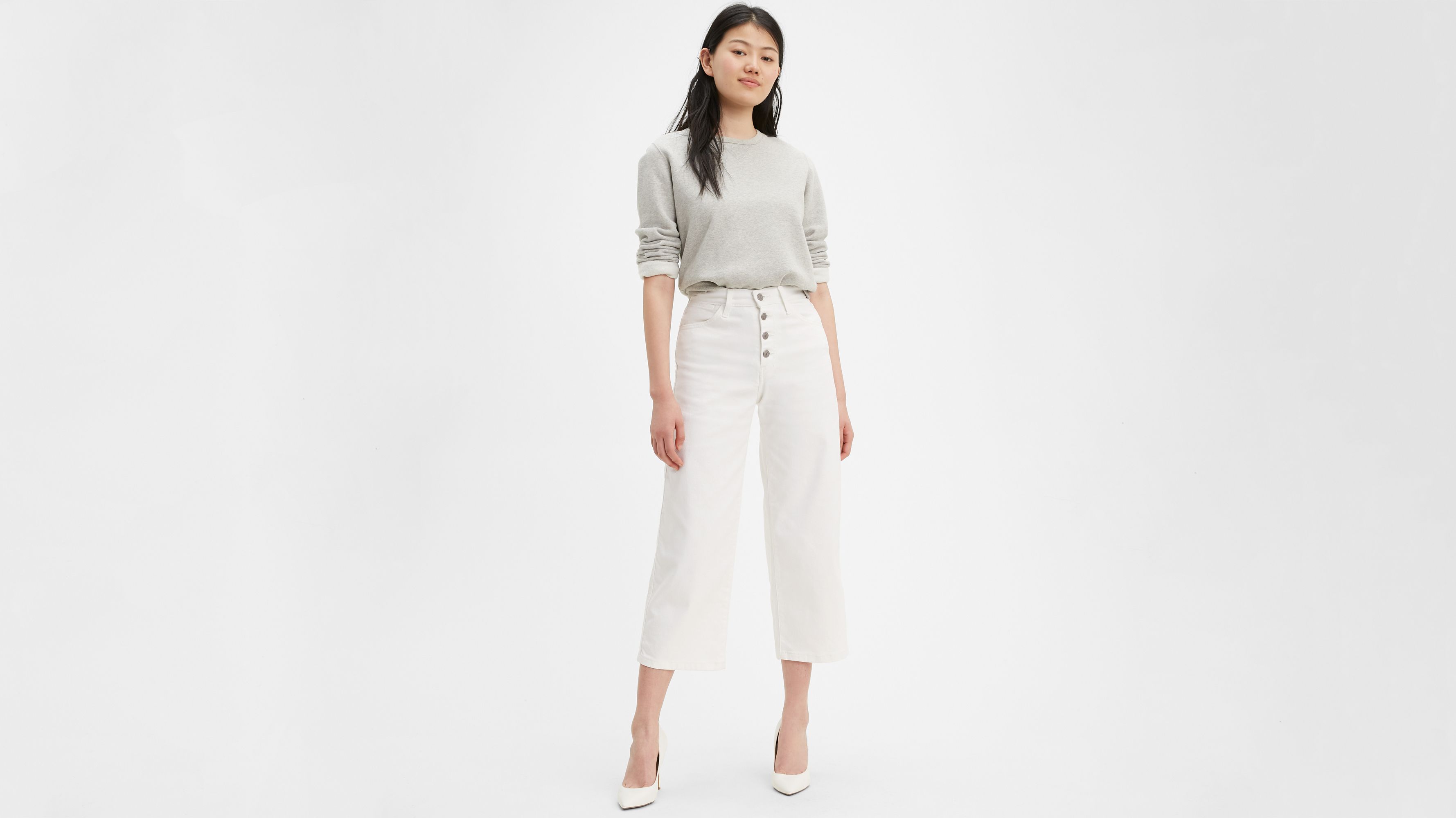 Mile High Wide Leg Women's Jeans - White | Levi's® US