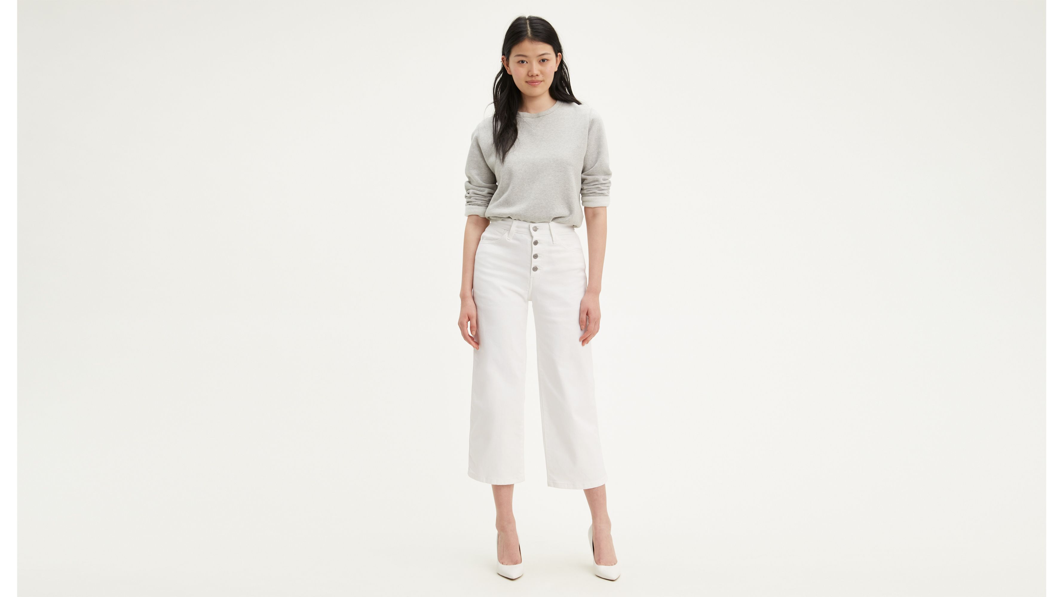 mile high cropped wide leg levi's