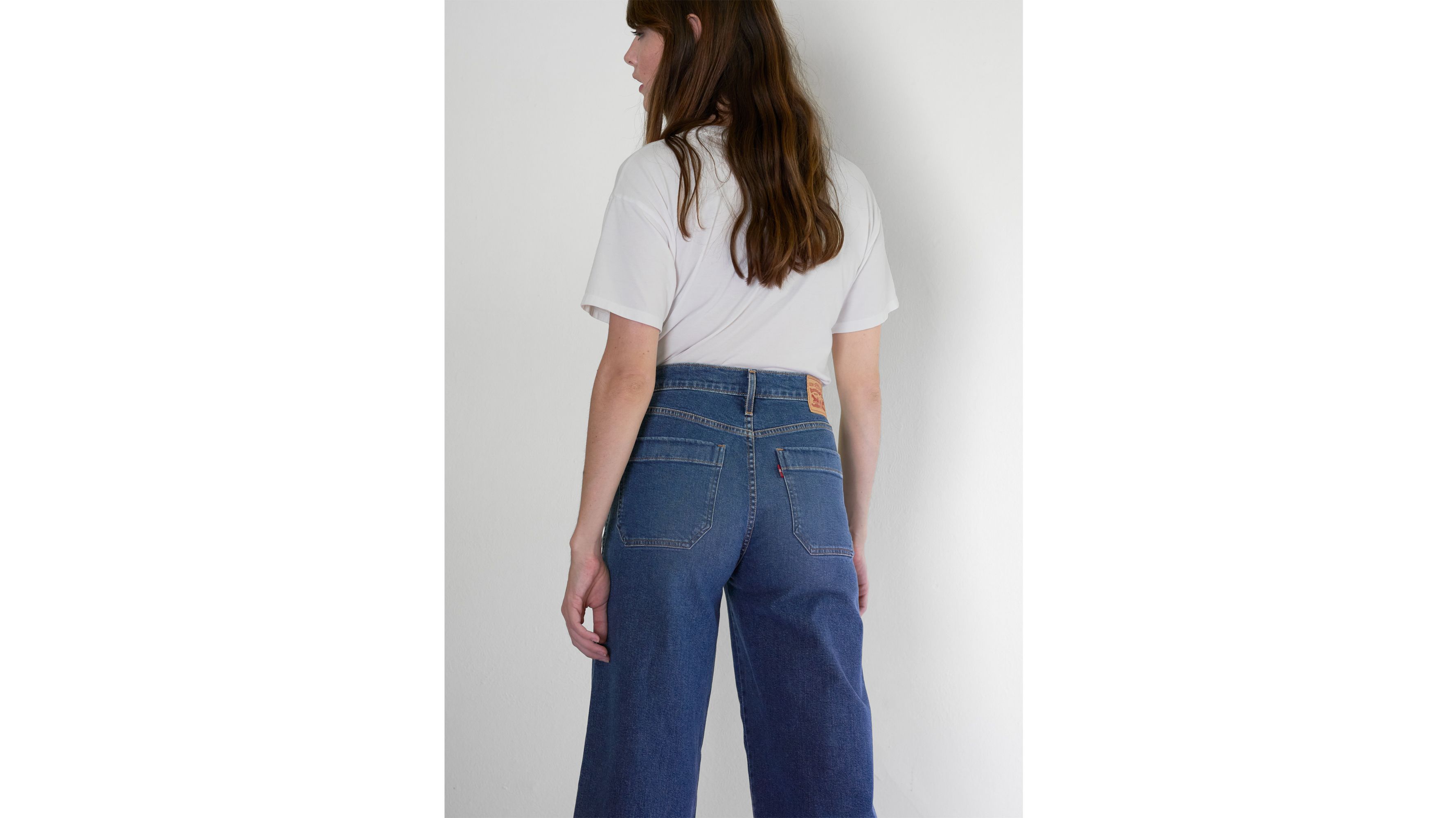 levi's high rise wide leg jeans