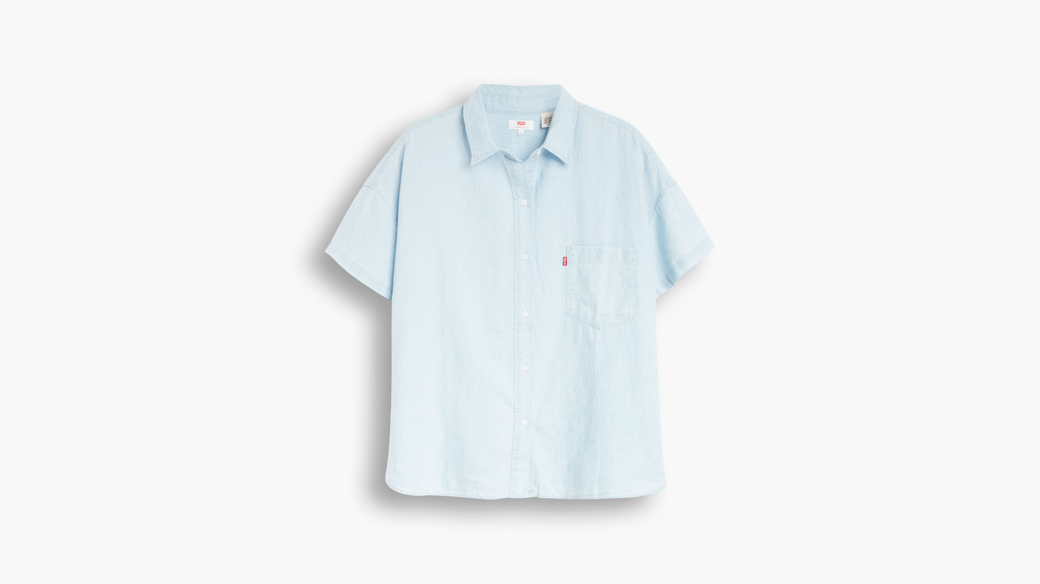 levi denim shirt short sleeve