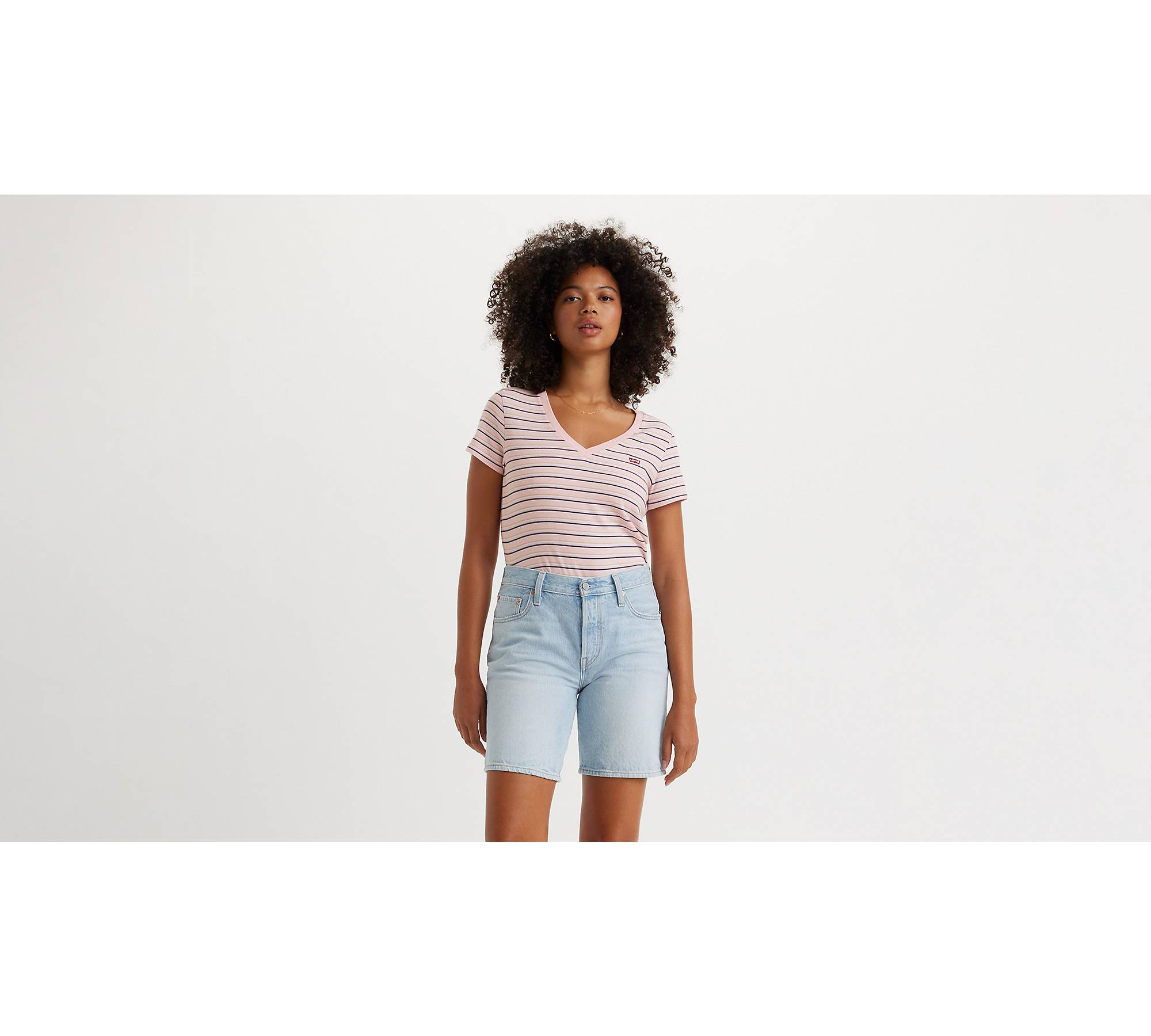 The Perfect V-neck Tee - Pink | Levi's® DK