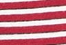 Indigo Stripe Scarlet Smile Cotton - Rosso - T-shirt The Perfect con scollo a V