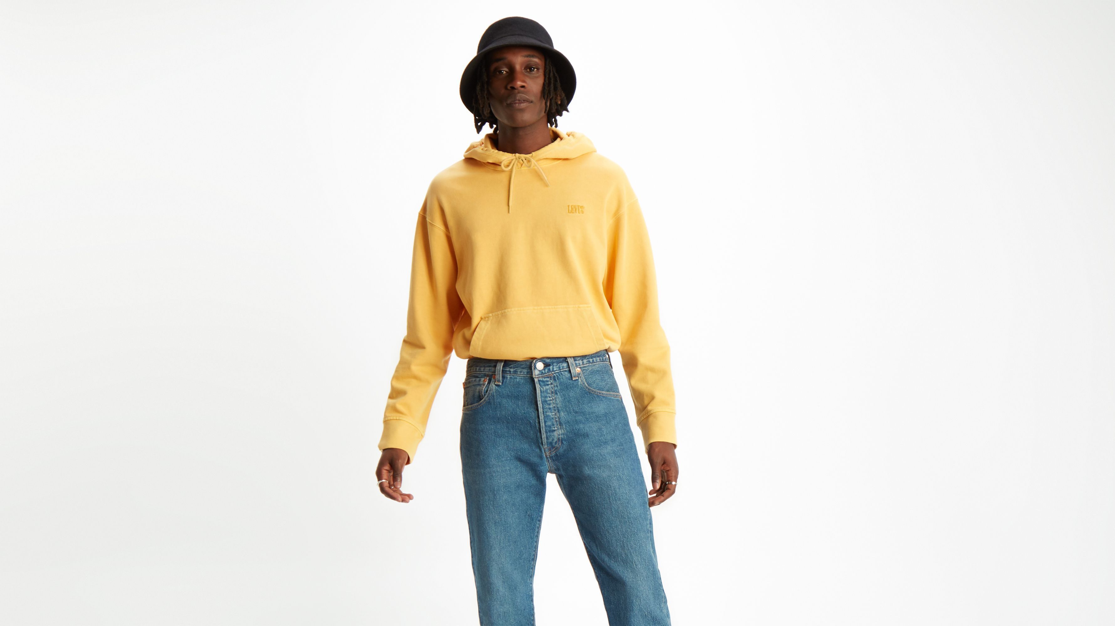 levis yellow hoodie