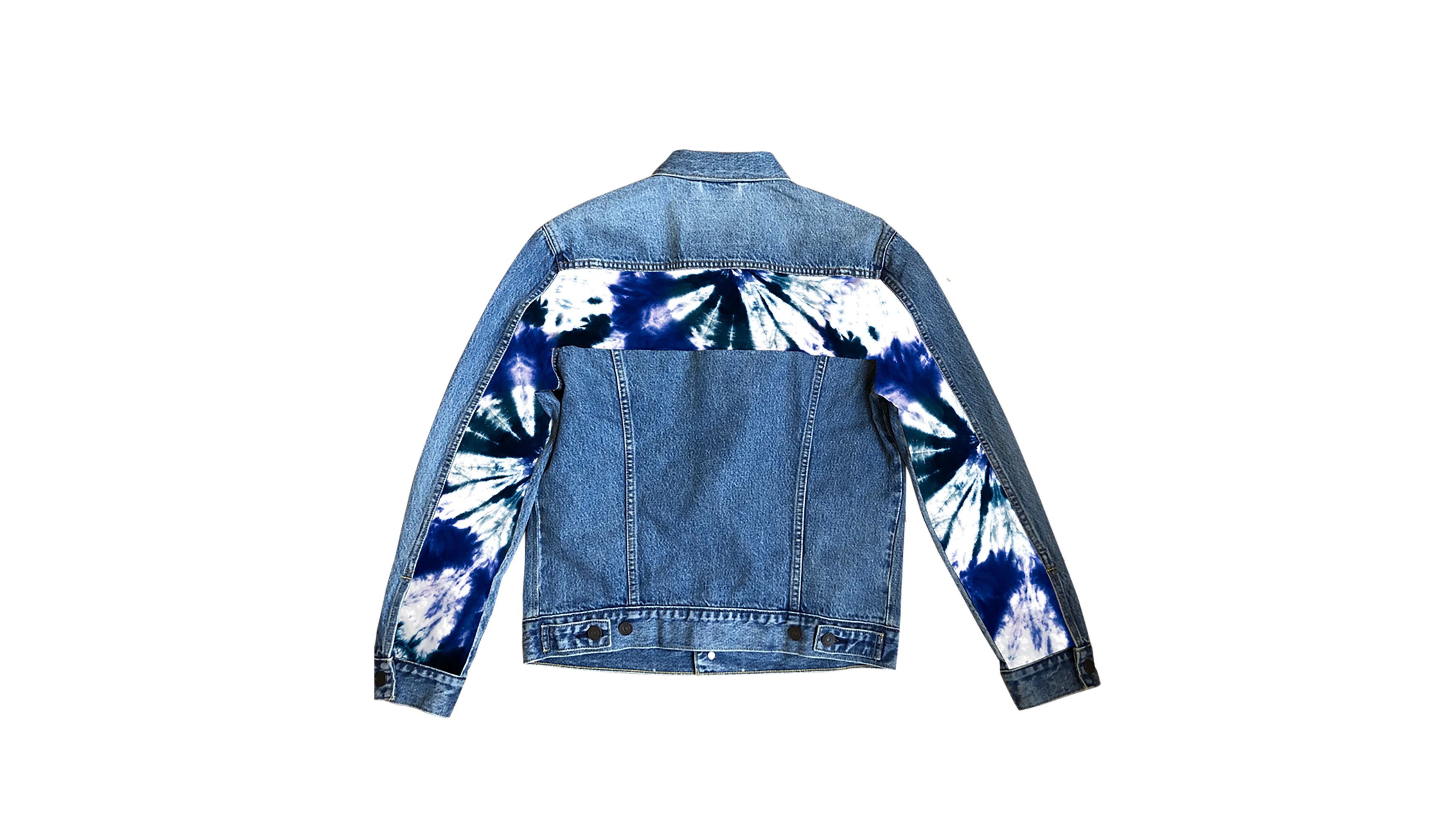 levi's tie dye trucker jacket